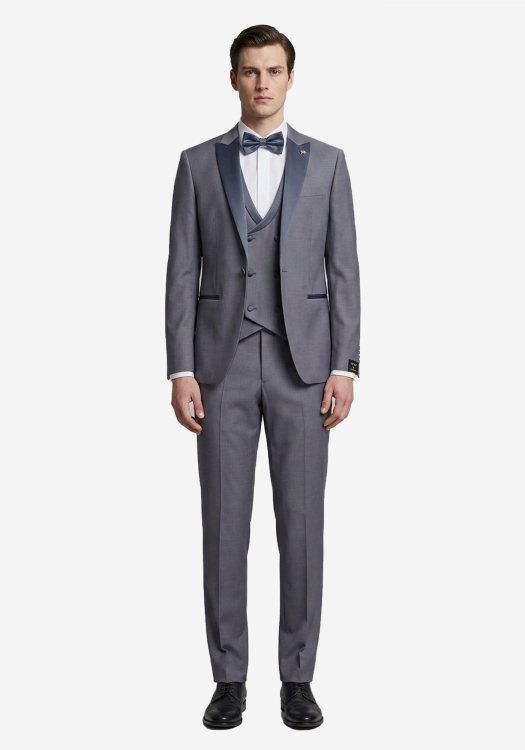 grey suit