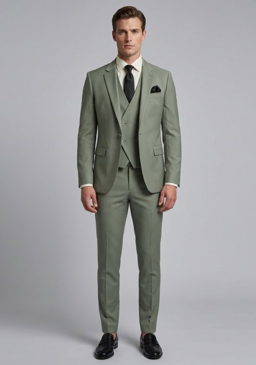 SUIT TUXEDO BLUE BLACK