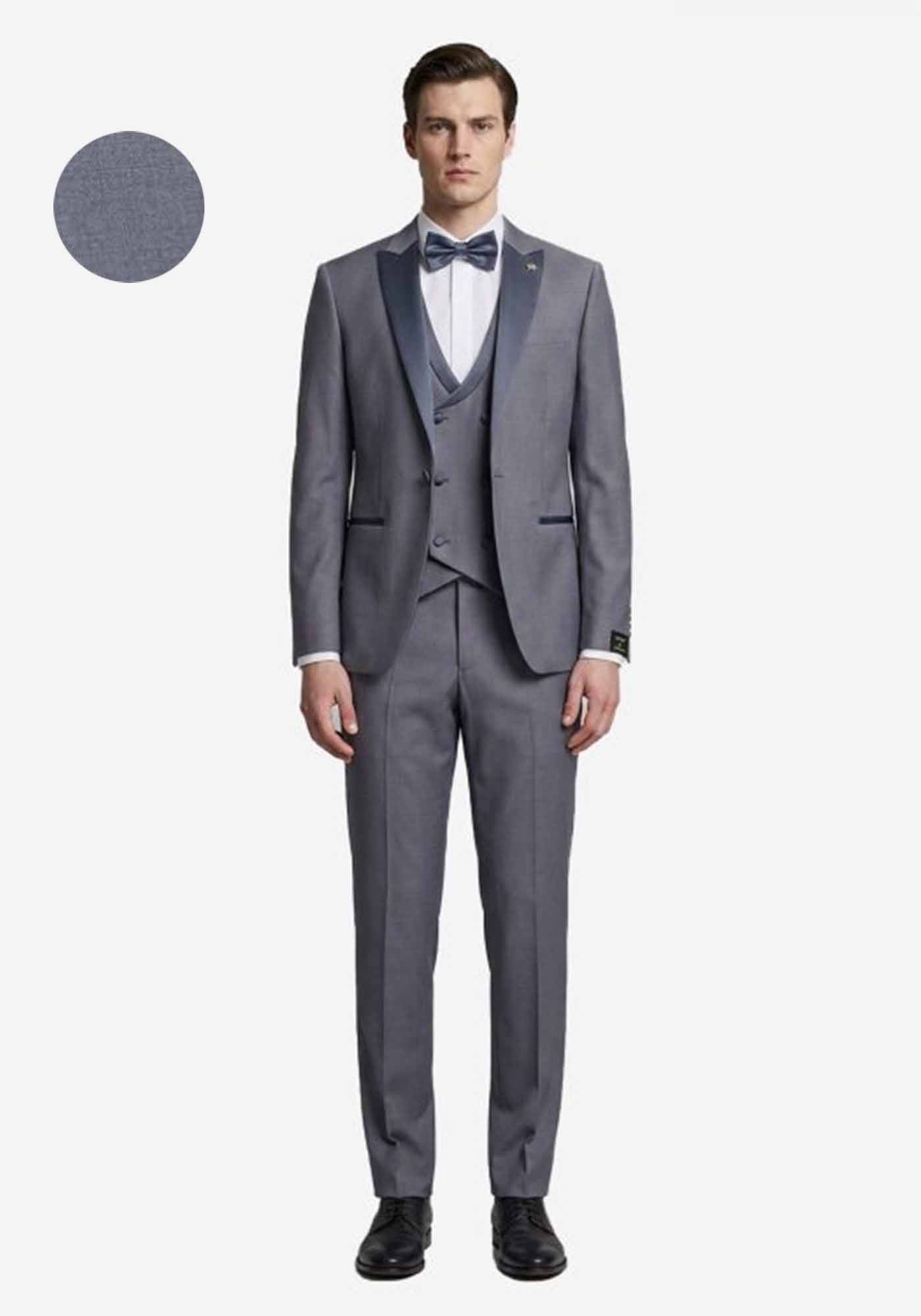 Manuel Ritz 3 Pieces Κοστούμι Smokin - 4030ARW3149 260000 94 Grey φωτογραφία