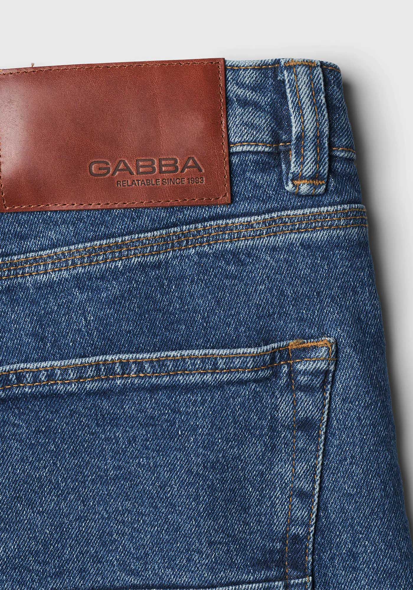 GABBA Jean Παντελόνι της σειράς Carl K4857 - 10786 5003 Dark Blue Denim