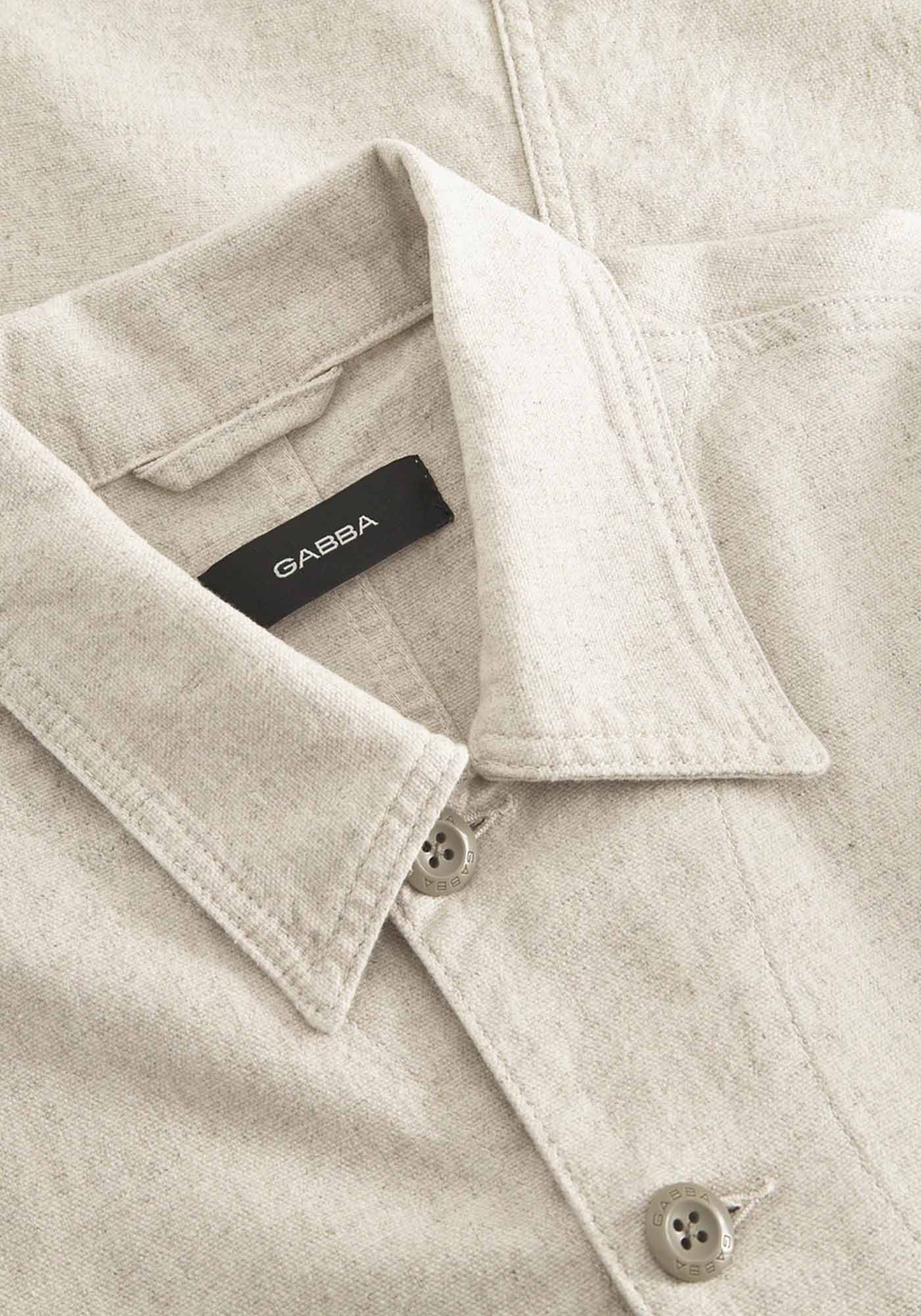 GABBA Overshirt της σειράς Scandi Hemp - 11344 0806 Sand φωτογραφία