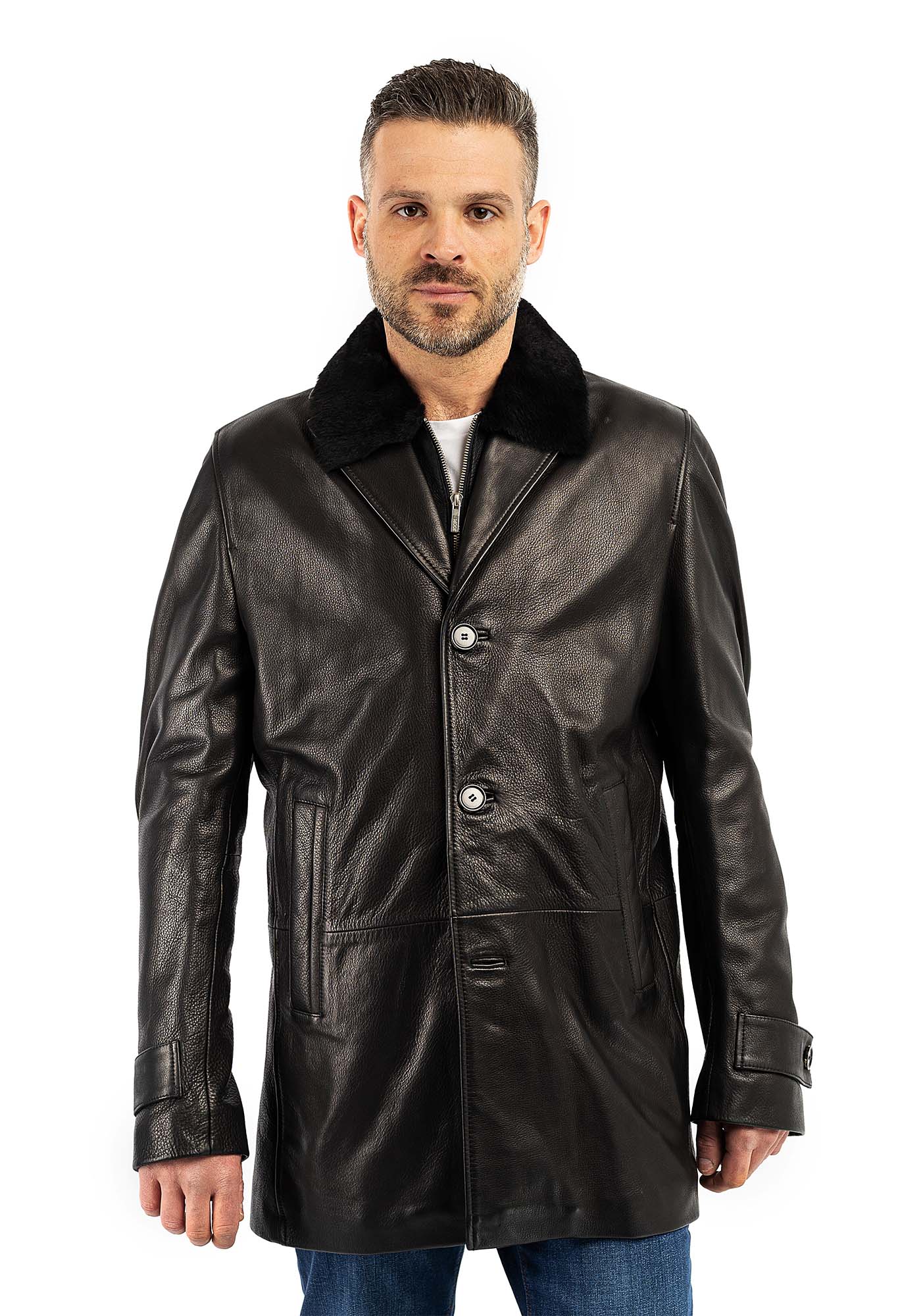 Joop! Joop Leather Long Jacket