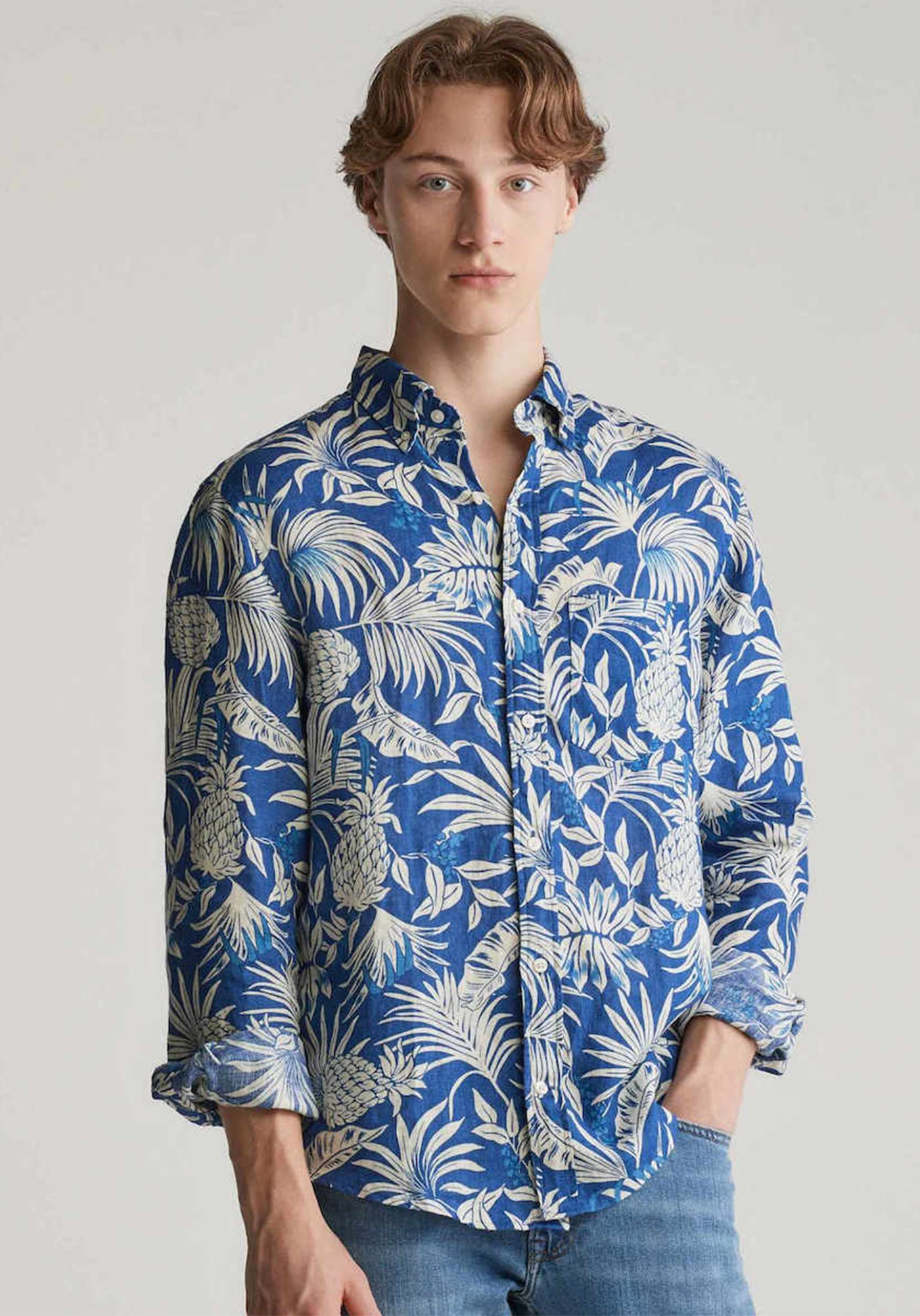 GANT Πουκάμισο της σειράς Botanical - 3250073 407 Rich Blue