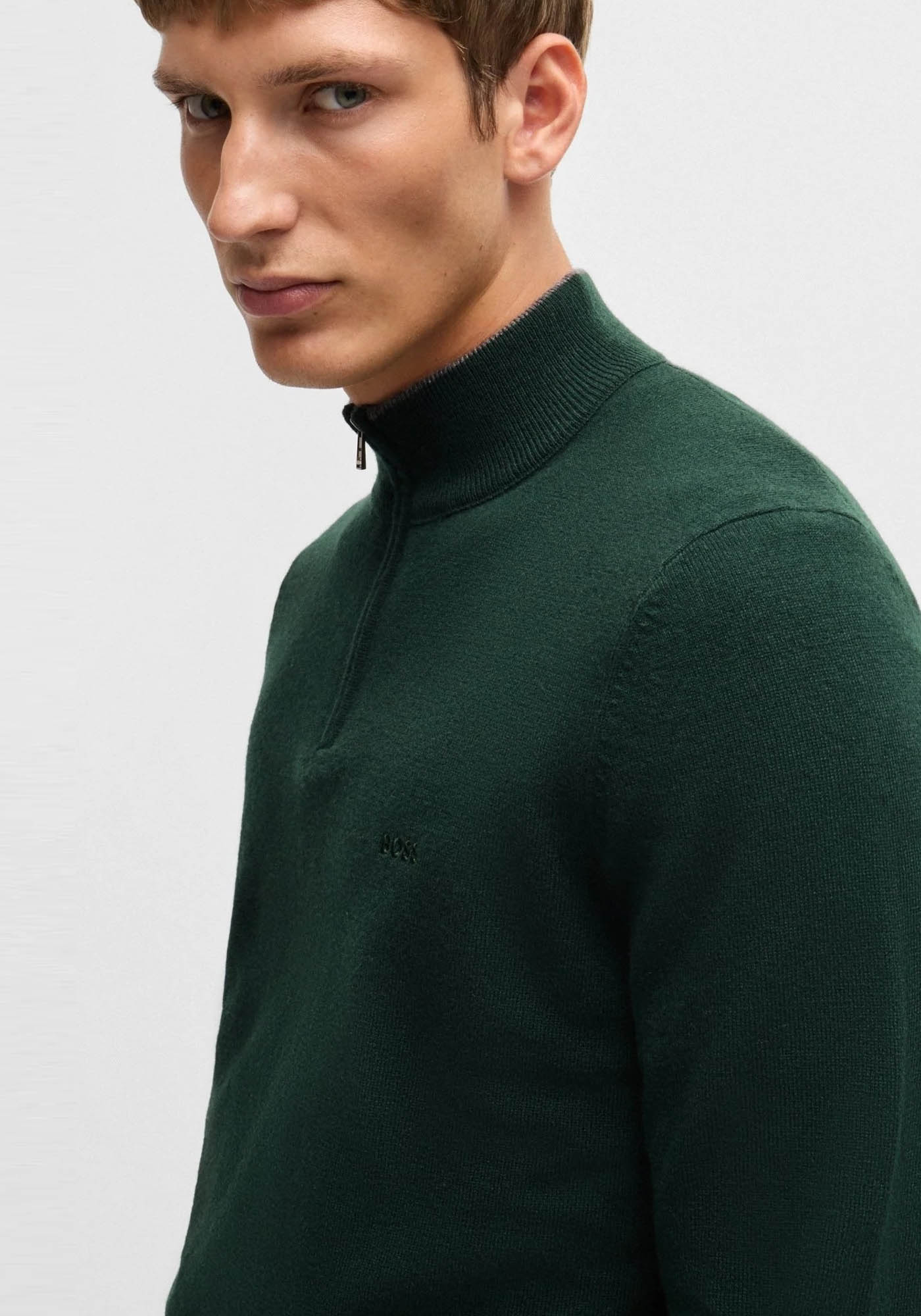 BOSS Pullover της σειράς Emarlo - 50530314 385 Open Green φωτογραφία