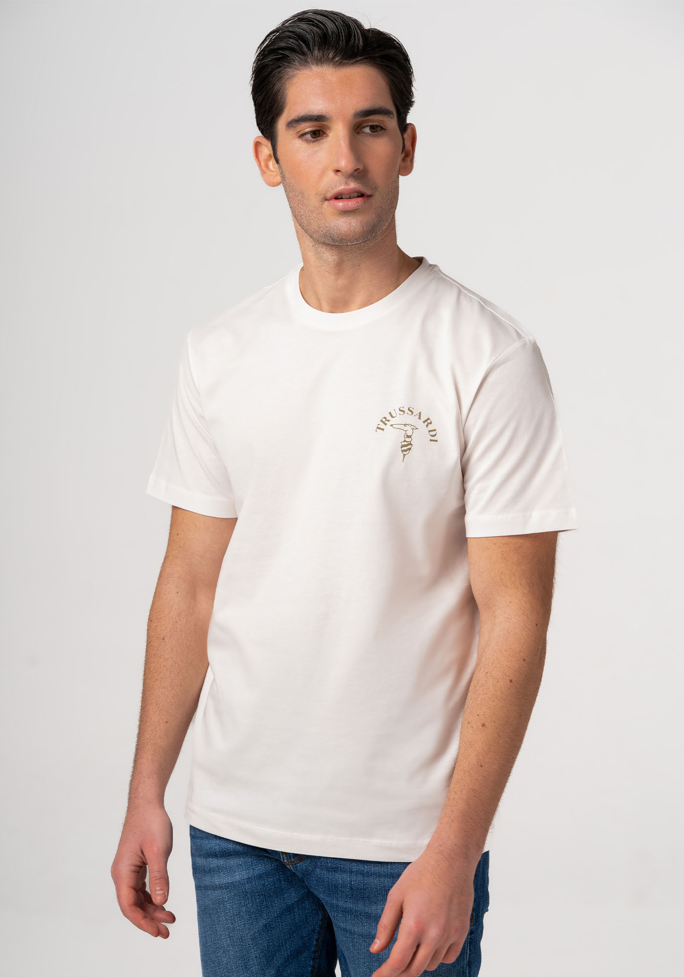 Trussardi Jeans Trussardi Jeans Μπλούζα της σειράς Jersey 30/1 - 52T00593 1T005381 W002 White Alyssum