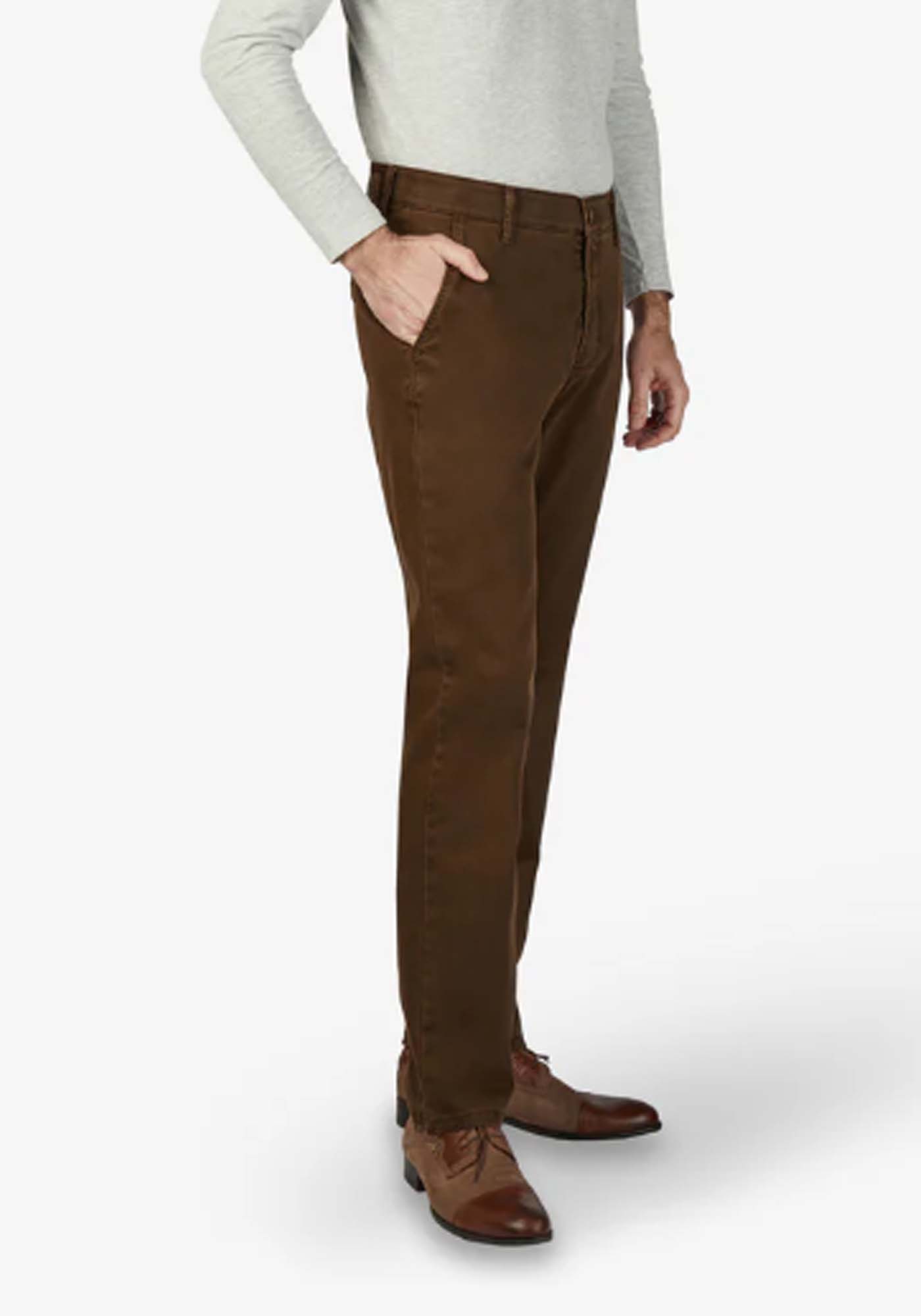 Club of Comfort Παντελόνι της σειράς Garvey - 6421 14 G22 Brown φωτογραφία