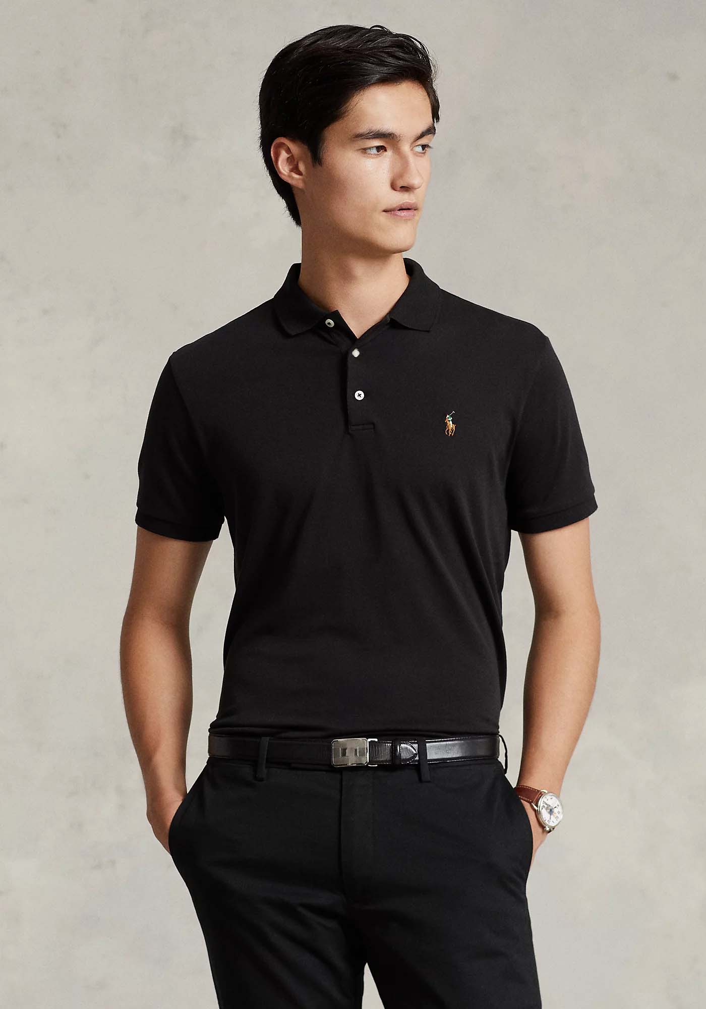 Polo Ralph Lauren Μπλούζα της σειράς Soft Cotton - 710713130 001 Black