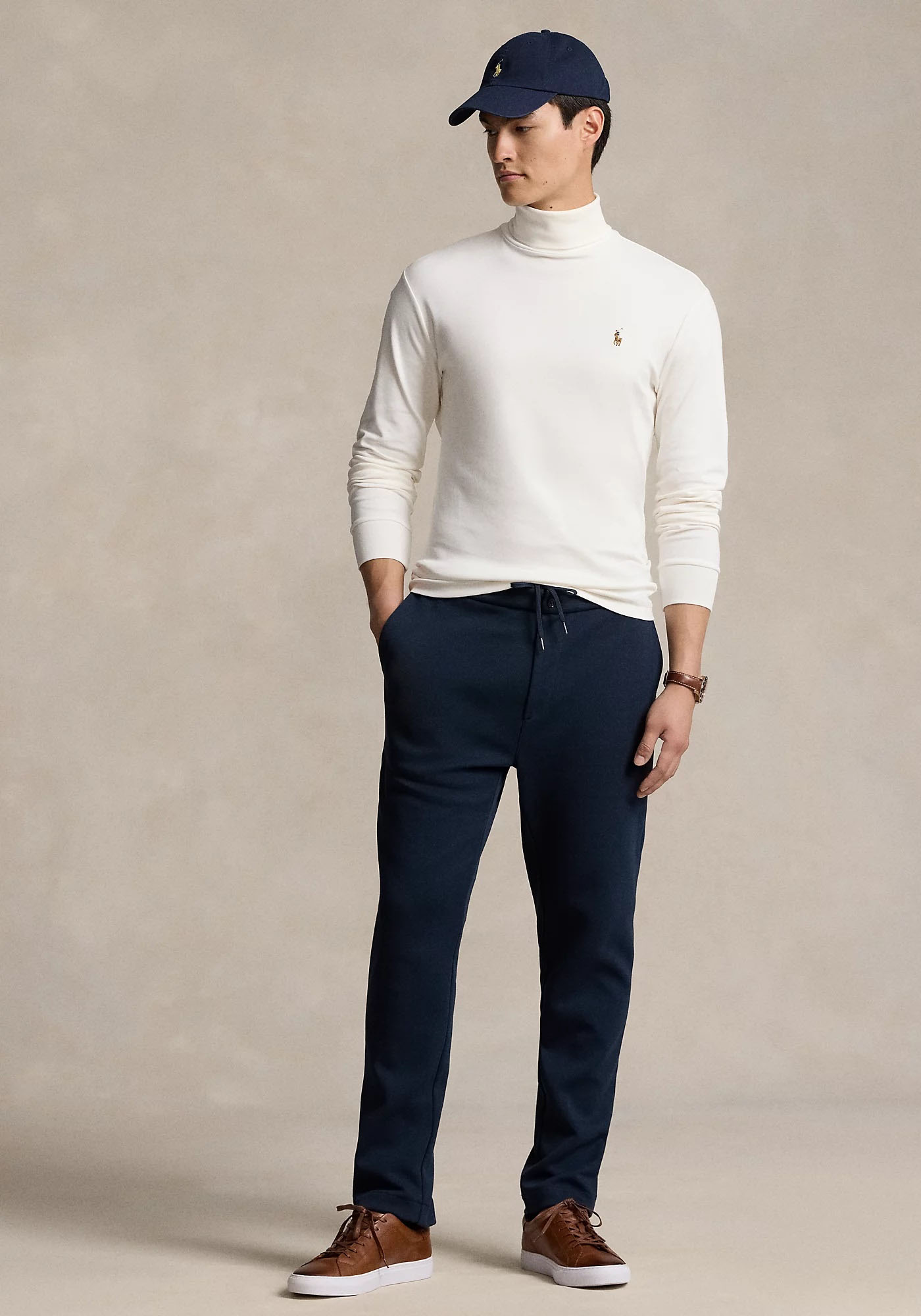 Polo Ralph Lauren Ζιβάγκο της σειράς Roll Neck - 710760126 002 White φωτογραφία