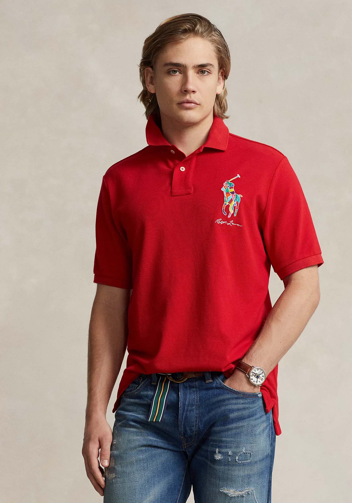 Polo Ralph Lauren Polo Μπλούζα της σειράς Big Pony - 710926413 001 Red