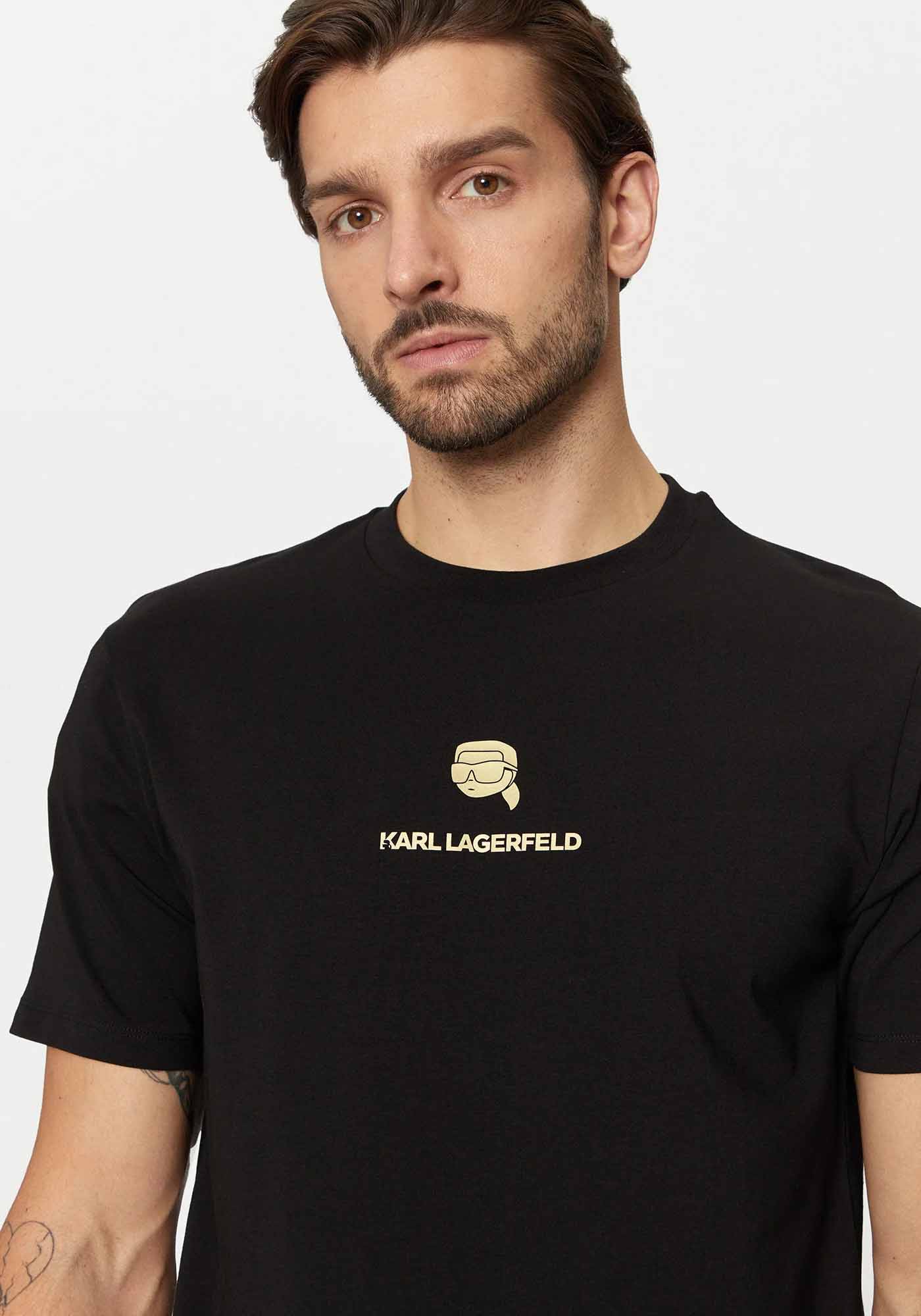 Karl Lagerfeld T Shirt της σειράς Crewneck - 755461 551235 990 Black φωτογραφία