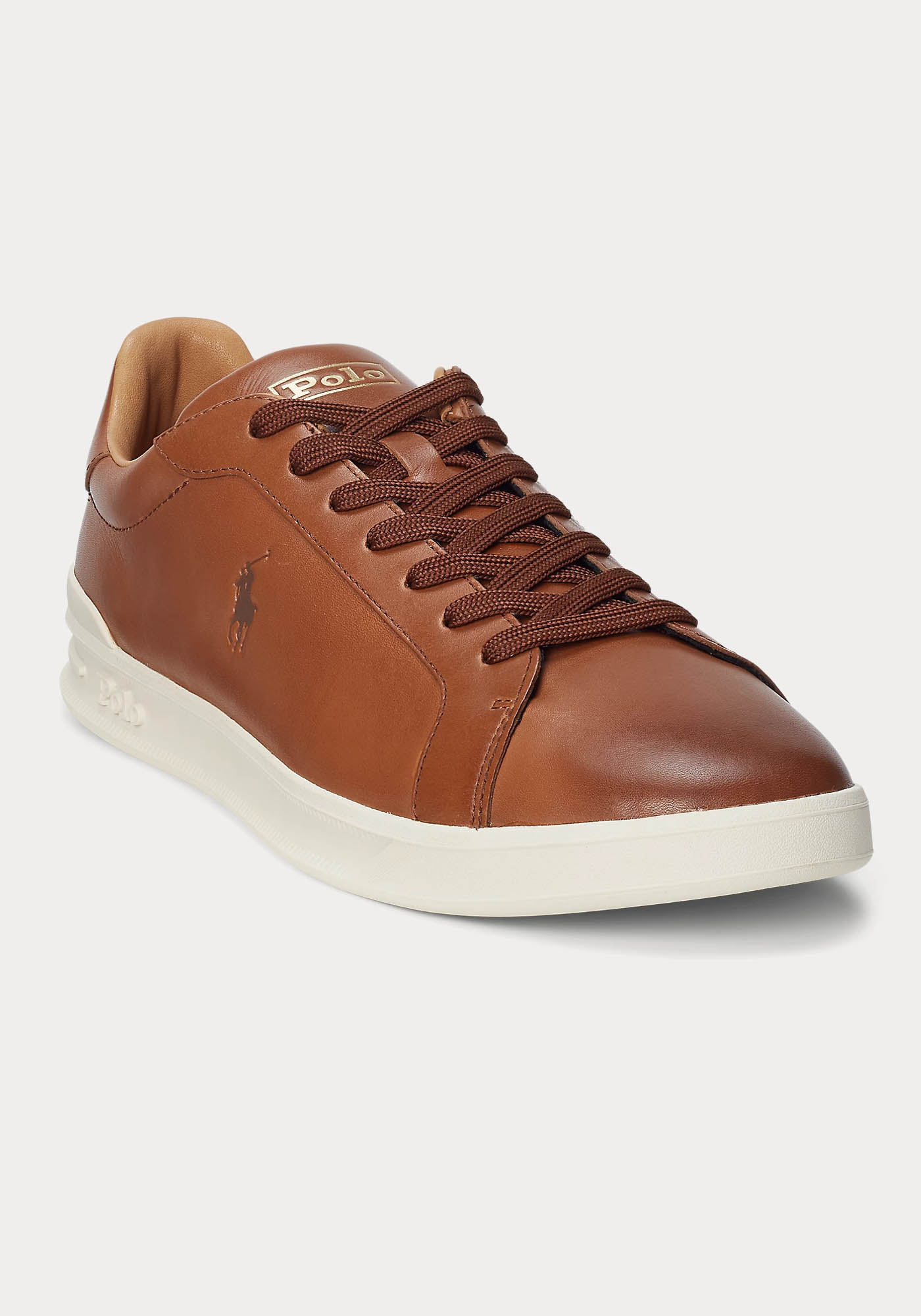 Polo Ralph Lauren Δερμάτινα Sneakers της σειράς Heritage Court II - 809845110 005 Pale Russet 005 φωτογραφία
