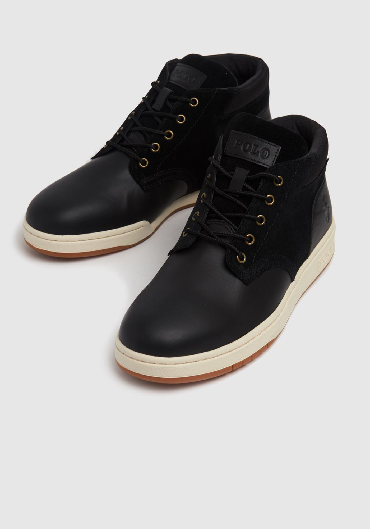 Polo Ralph Lauren Δερμάτινα Low Boots της σειράς Sneaker Boot - 809855863 002 Black φωτογραφία