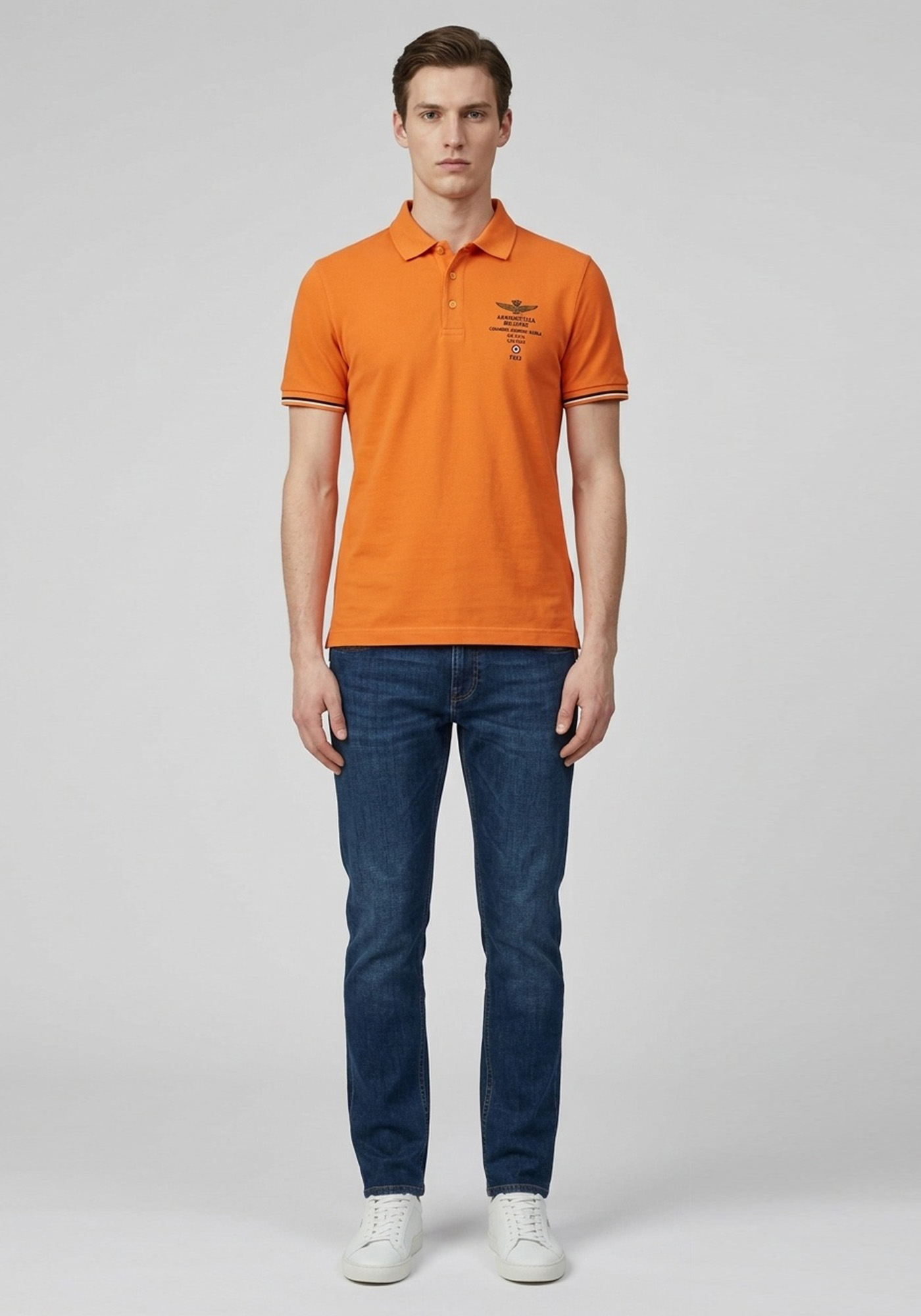 Aeronautica Militare Polo Μπλούζα Basic - PO1159 57301 Orange φωτογραφία