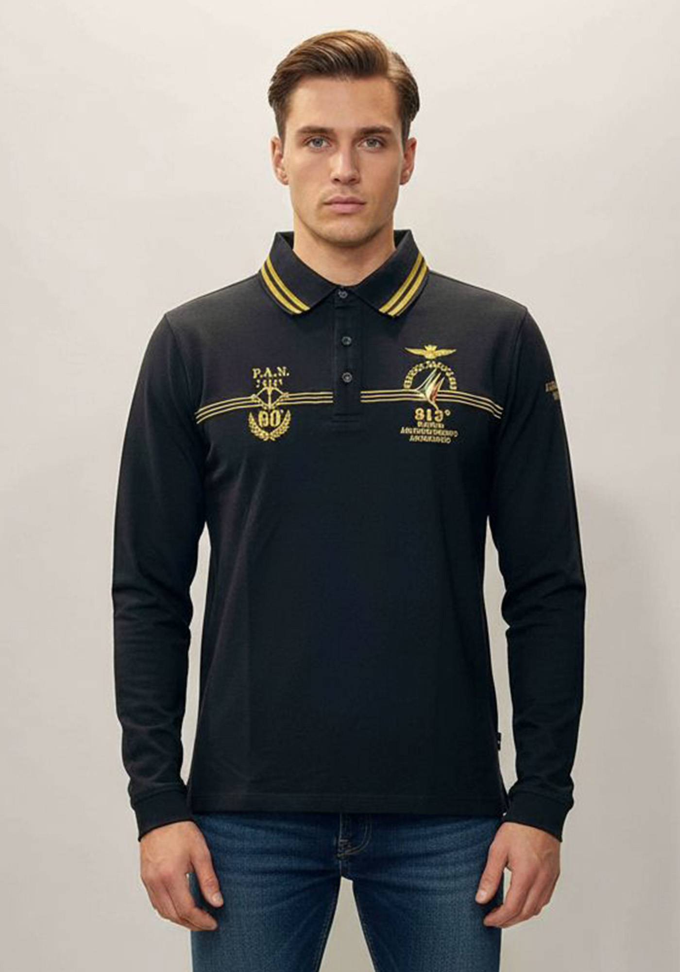 Aeronautica Militare Polo της σειράς Frecce Tricolori - PO1515 34300 Black
