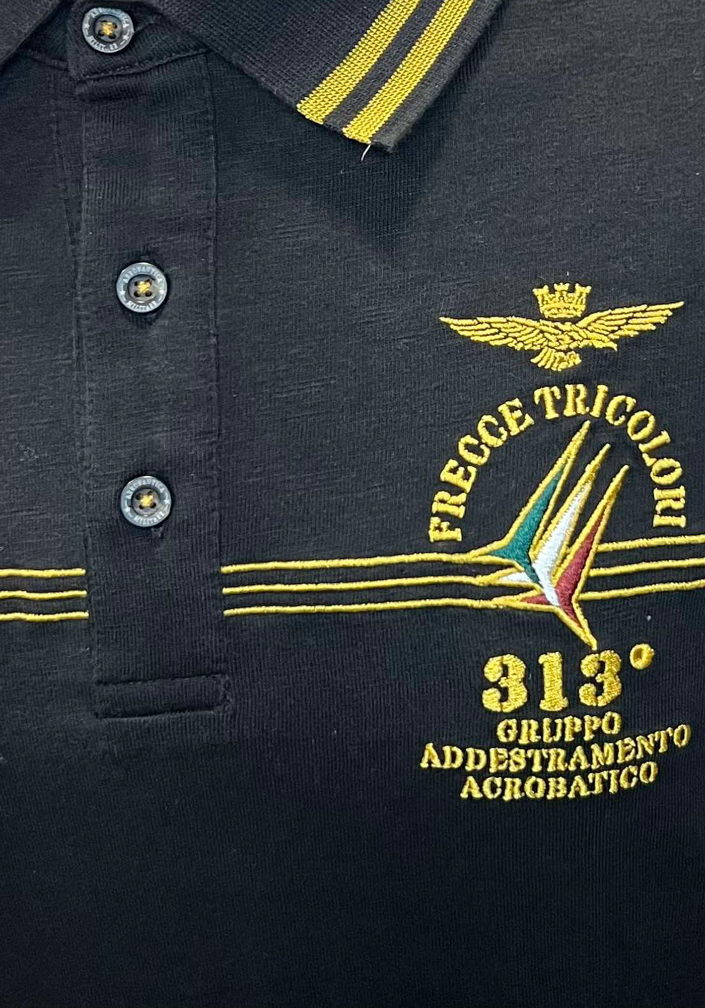 Aeronautica Militare Polo της σειράς Frecce Tricolori - PO1515 34300 Black