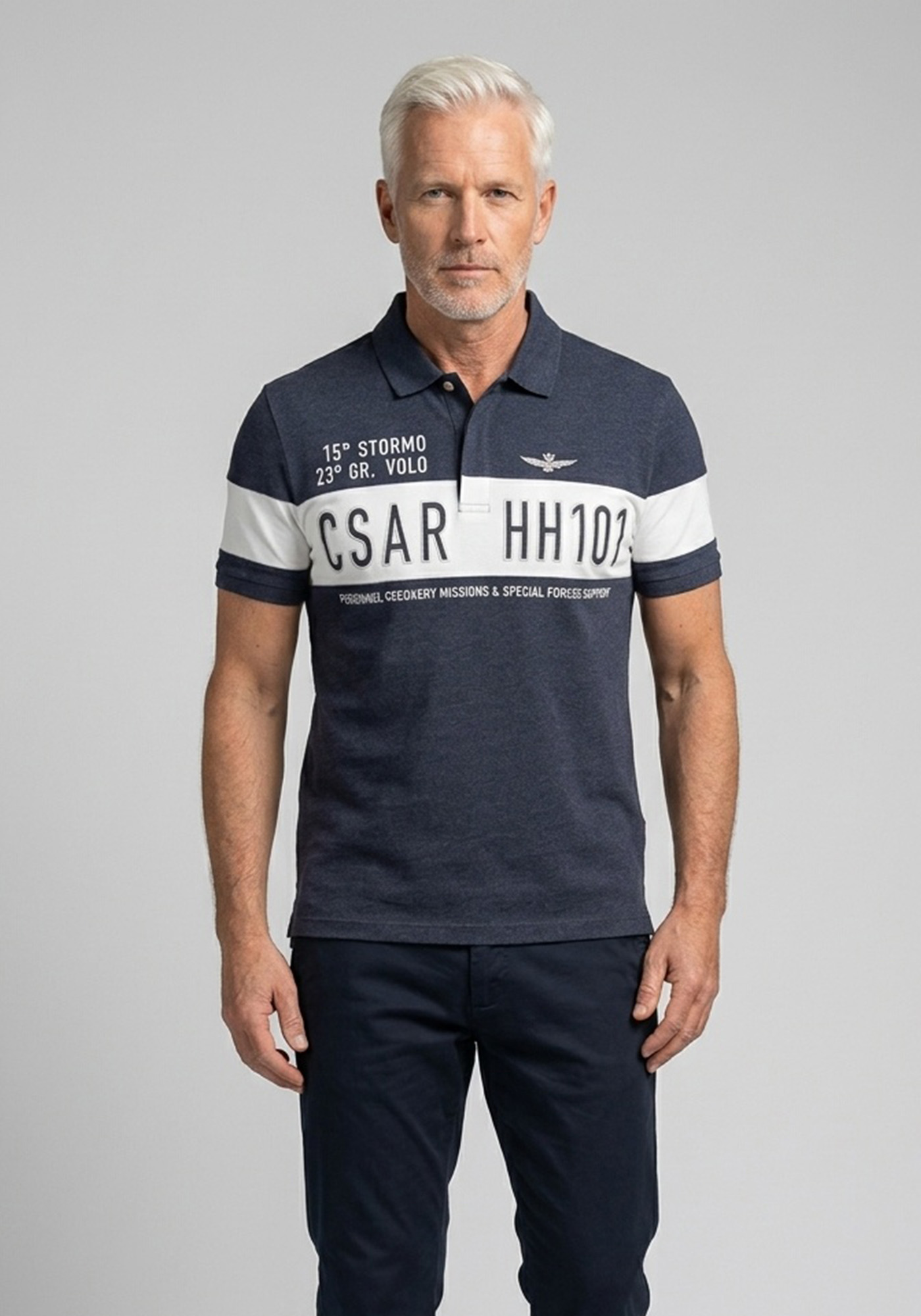 Aeronautica Militare Regular Fit Polo - PO1425 Blue