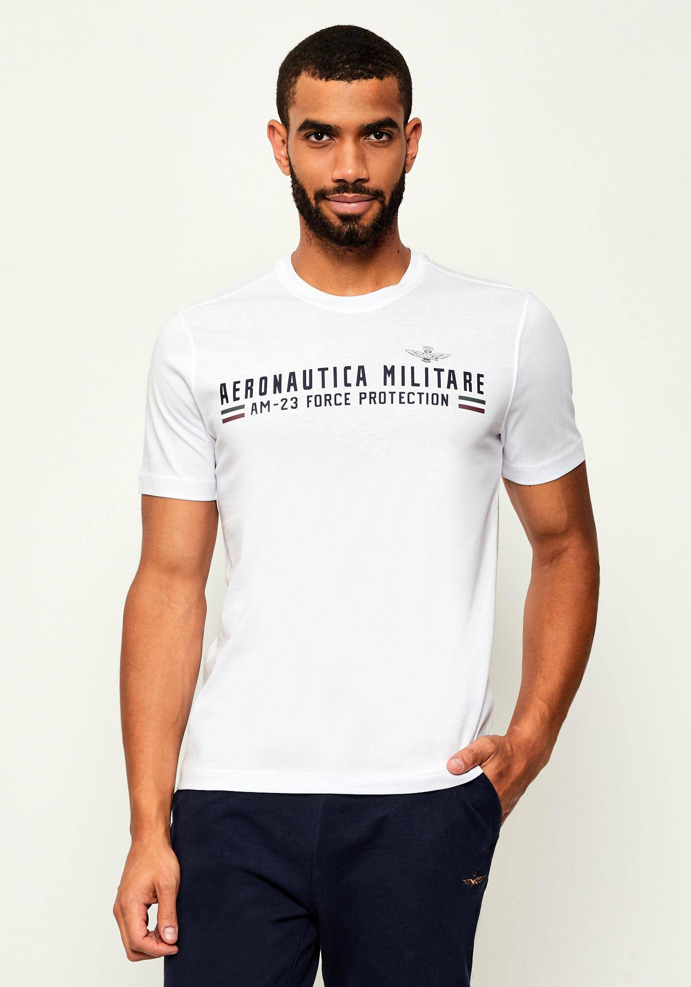 Aeronautica Militare Μπλούζα της σειράς Jersey - TS1942 73062 Off White