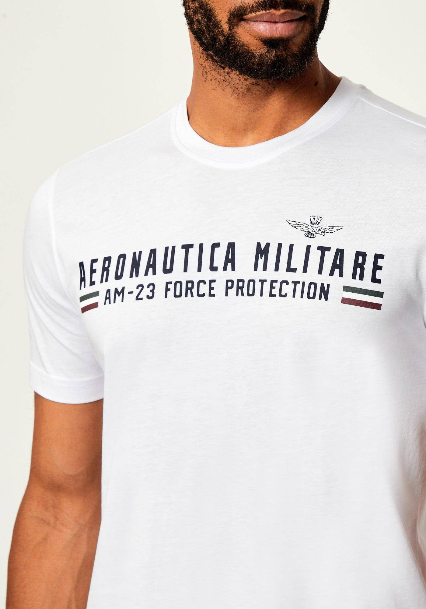 Aeronautica Militare Μπλούζα της σειράς Jersey - TS1942 73062 Off White
