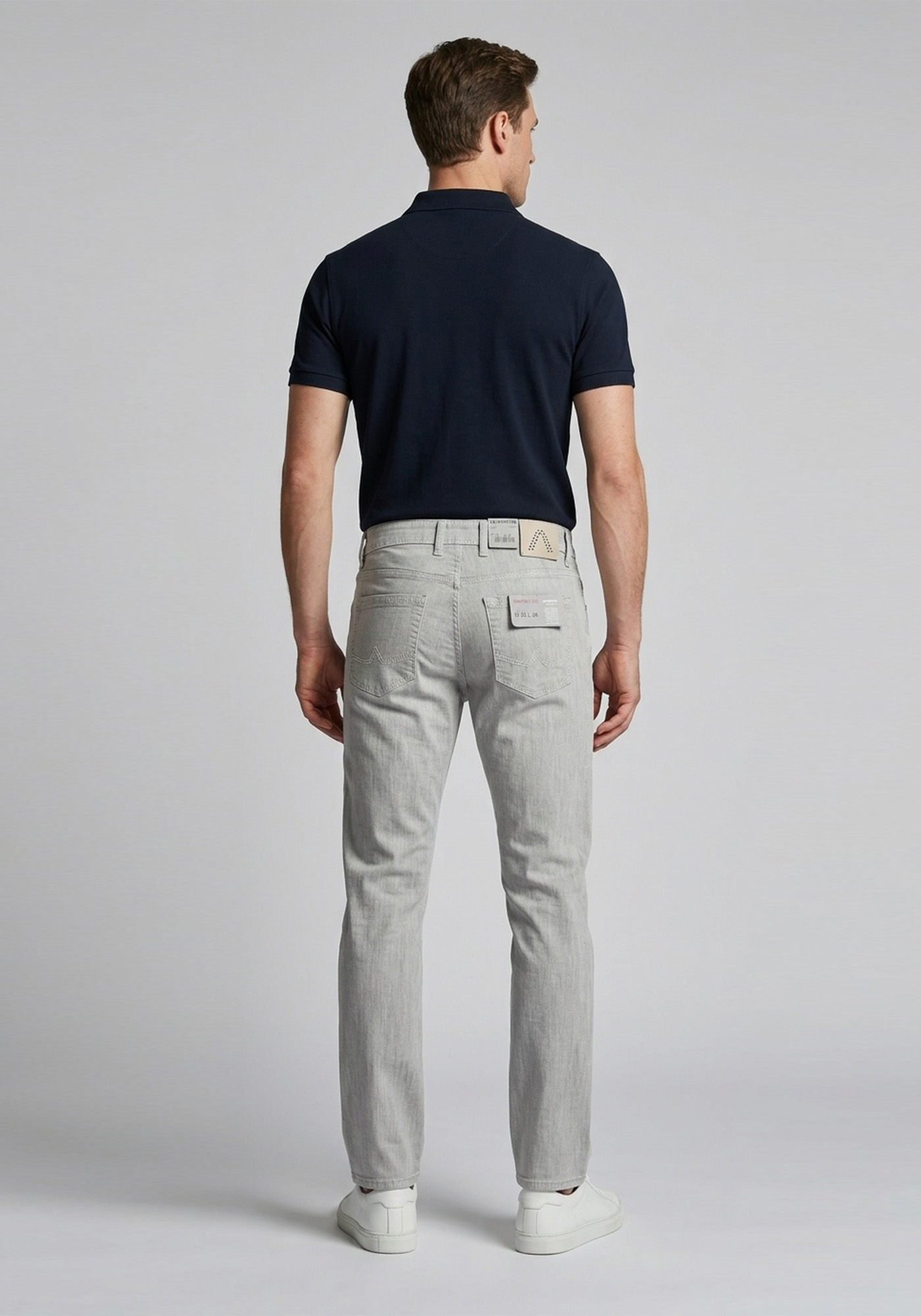 Alberto Υφασμάτινο Παντελόνι Stone - 8517 1704 905 Grey φωτογραφία