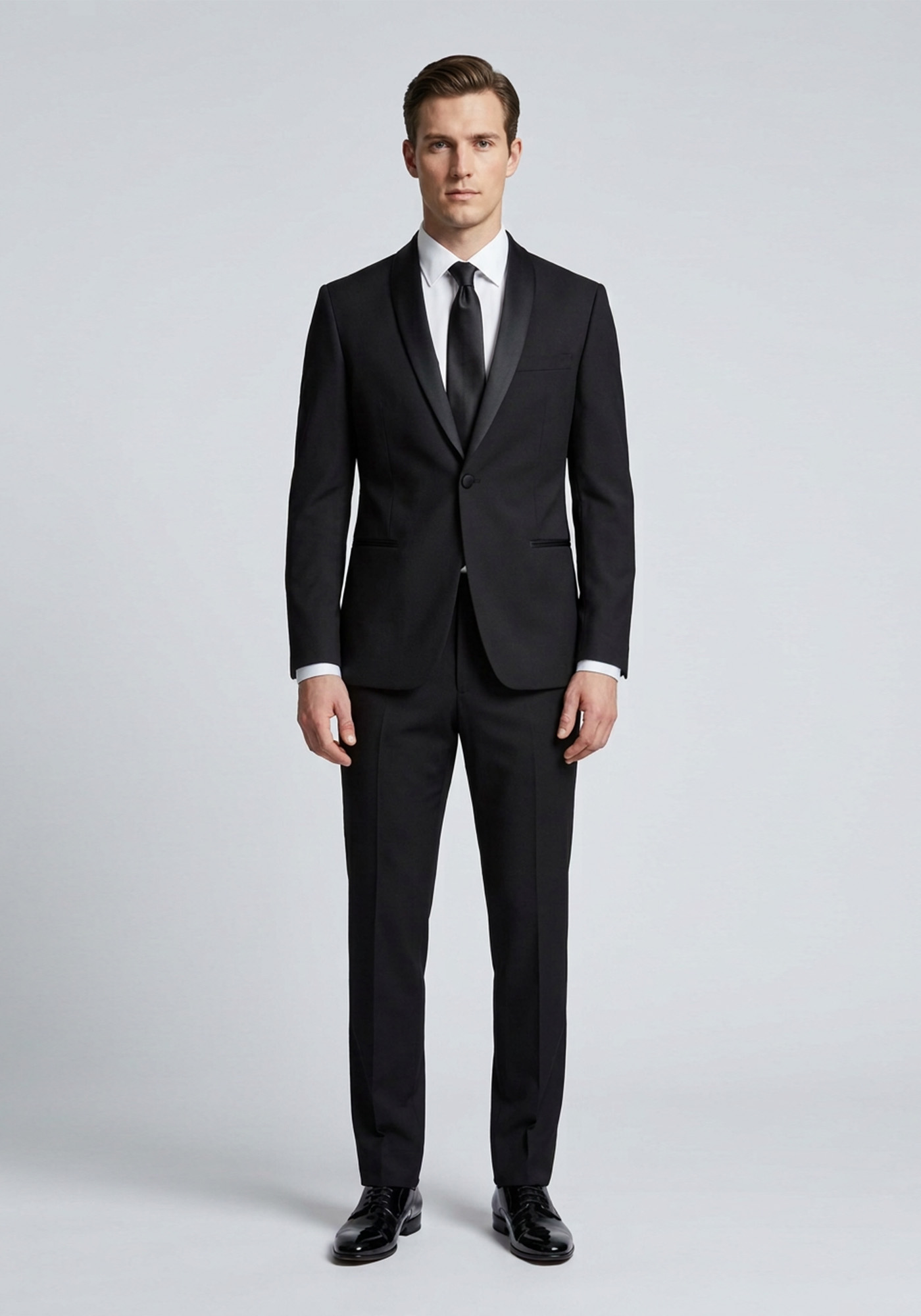 Angelo Toma Επίσημο Tuxedo Smokin της σειράς Abito - AT5414BR 80 Nero