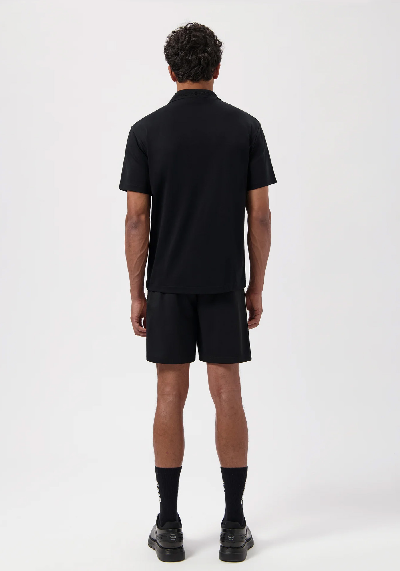 BALR. Polo Μπλούζα της σειράς HEXLINE - B1122.1040.102 Jet Black