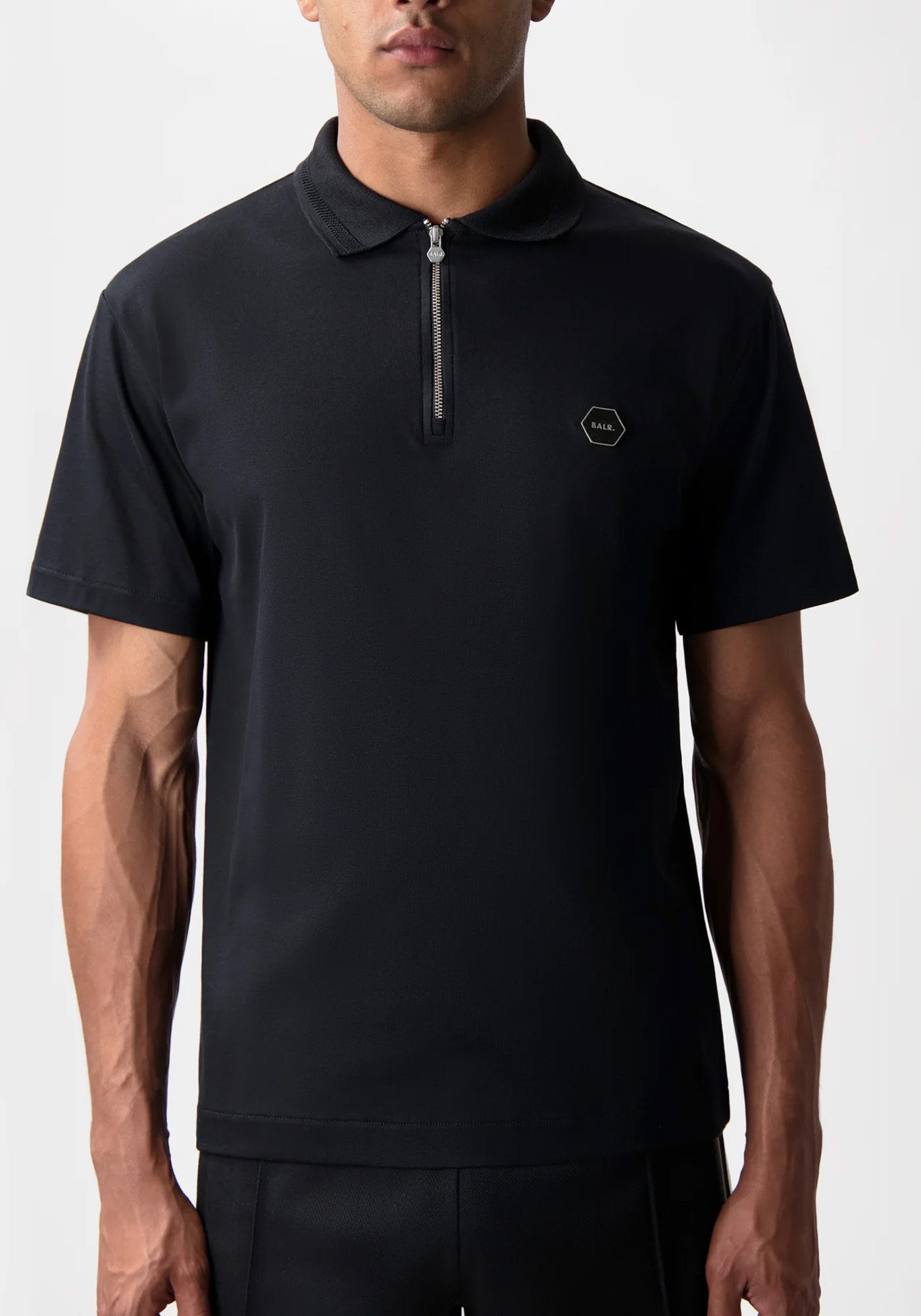 BALR. Polo Μπλούζα της σειράς HEXLINE - B1122.1040.102 Jet Black