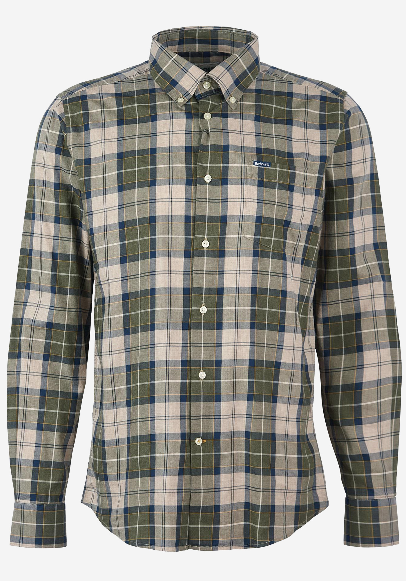 Barbour Πουκάμισο της σειράς Wetheram - MSH4982TN16 Forest Mist φωτογραφία