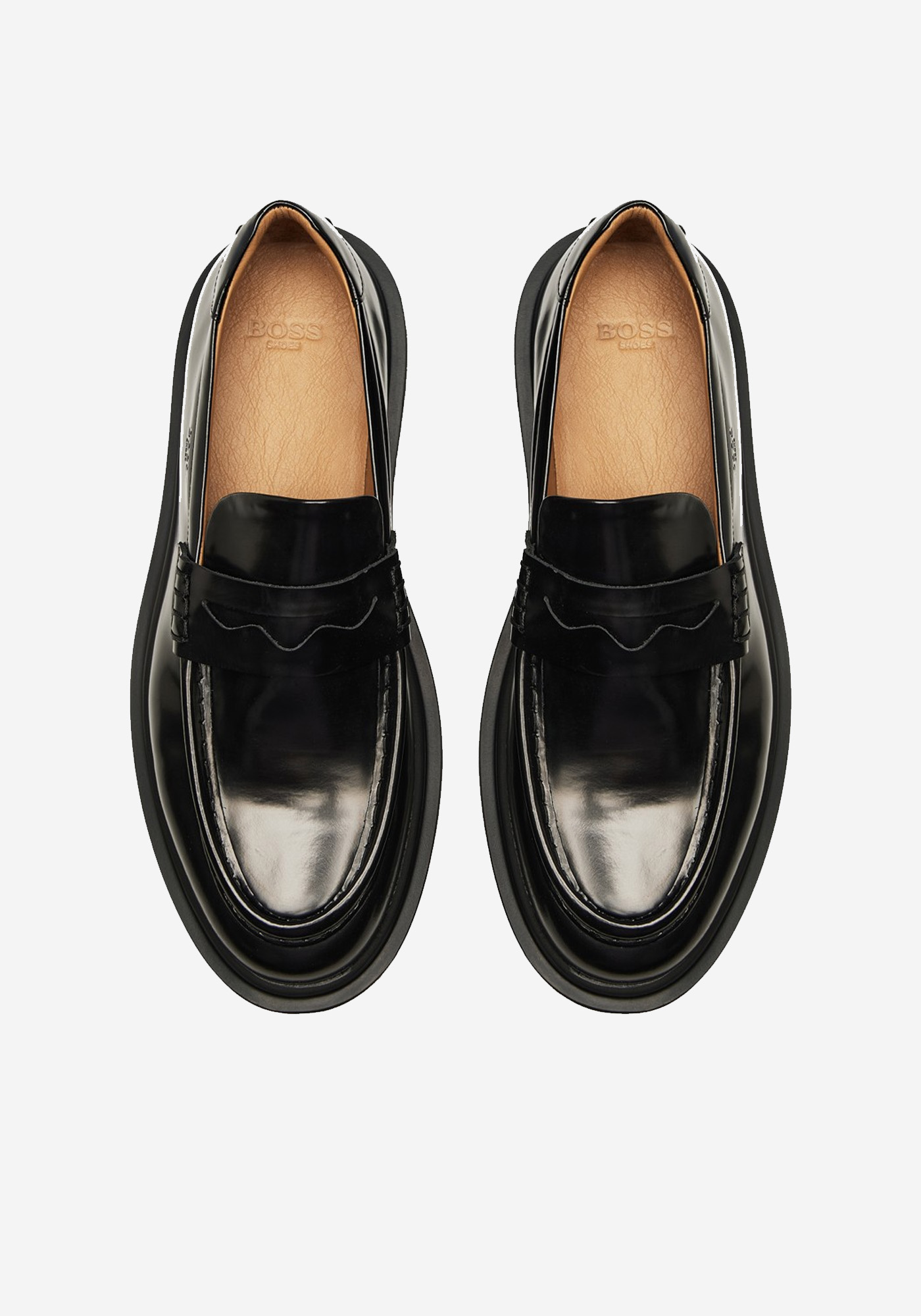 BOSS Shoes Loafer Παπούτσια της σειράς FLOR - C7876 Black φωτογραφία