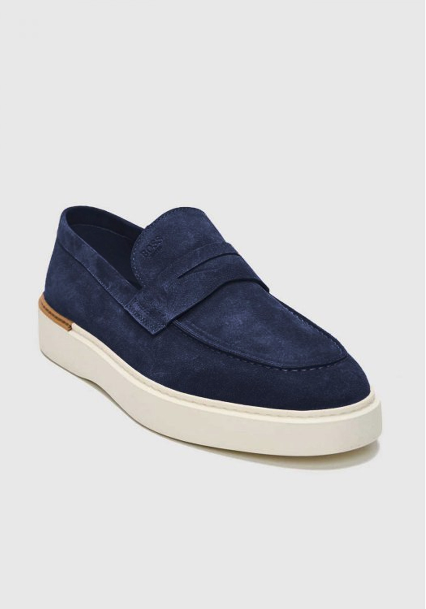 BOSS Shoes Δερμάτινα Loafers - D7864 Navy Suede