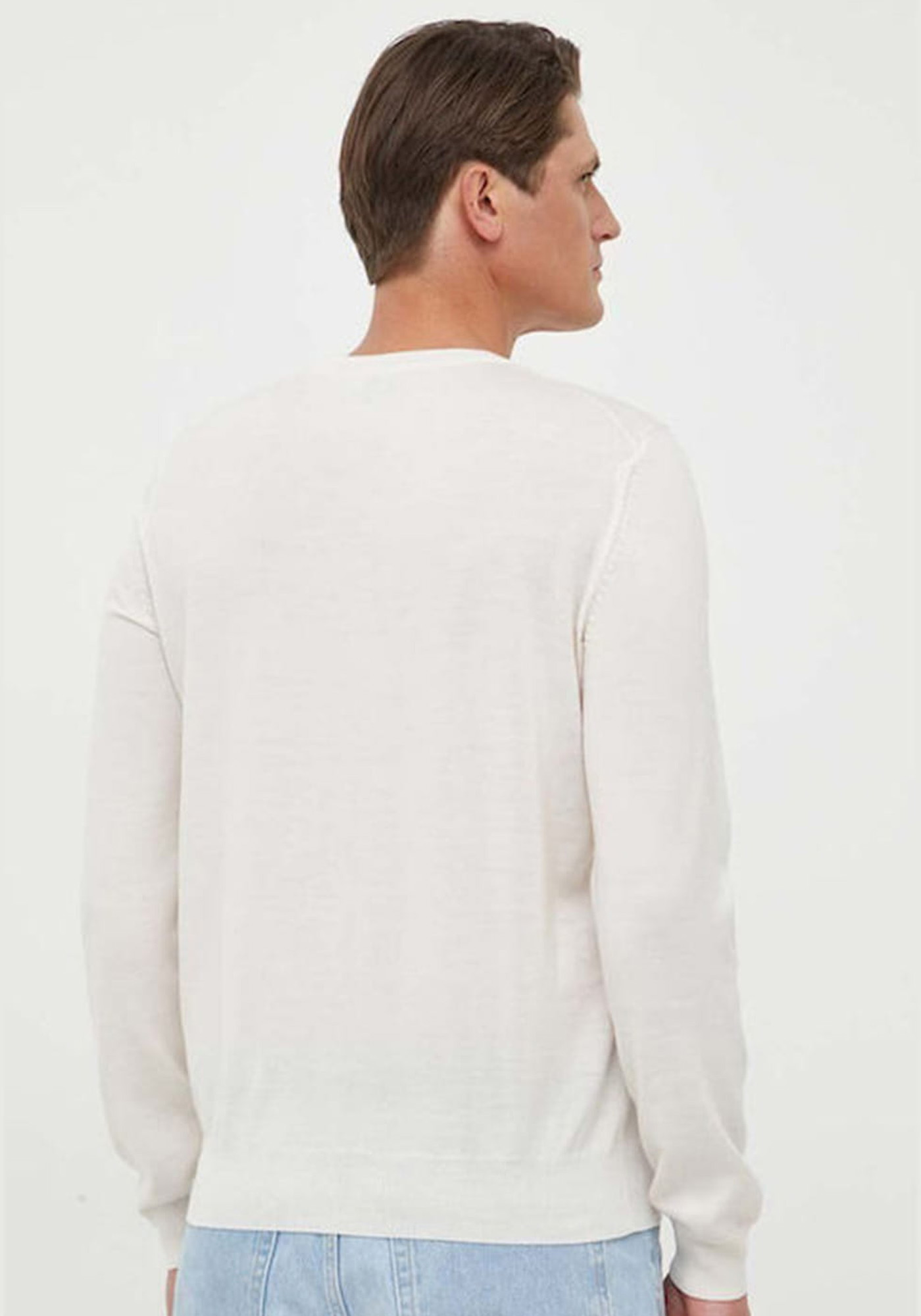 BOSS Sweater της σειράς Botto L - 50476364 131 Open white