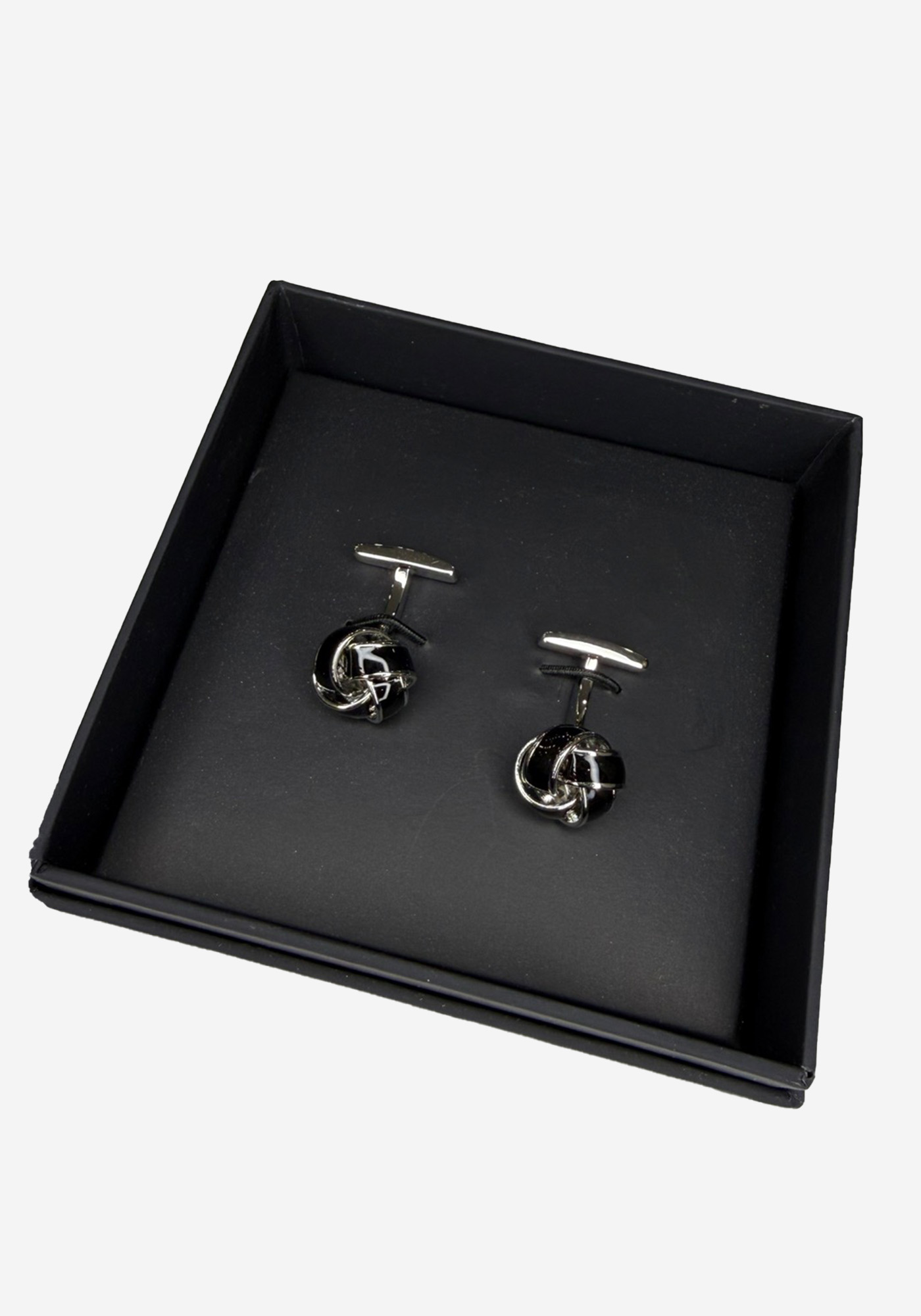 BOSS Μανικετόκουμπα KNOT2 - 50552425 001 Black φωτογραφία