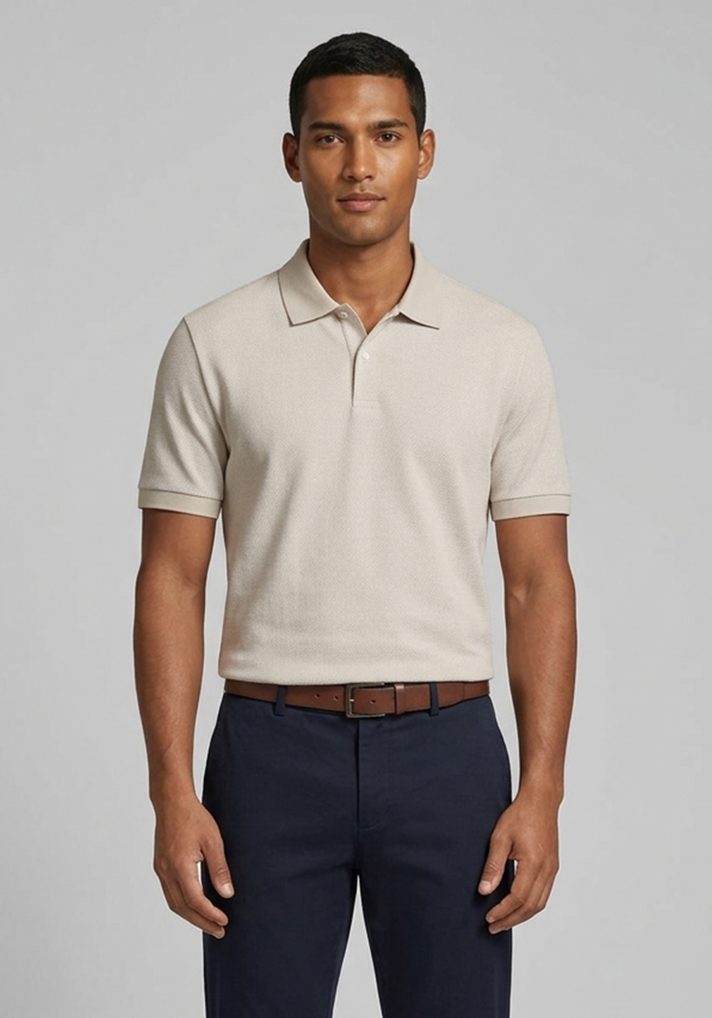 BOSS Κοντομάνικη Polo Parlay - 50555172 286 Open Beige