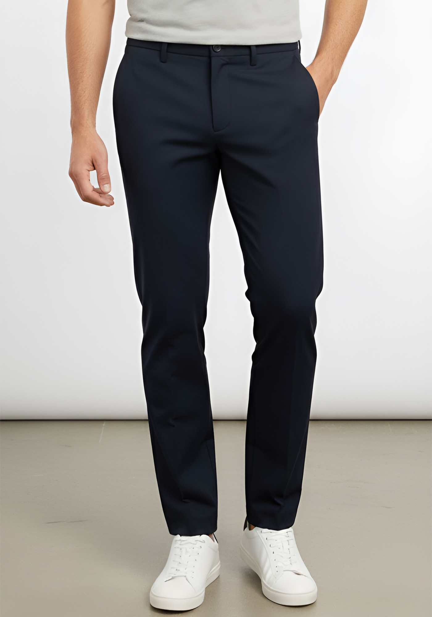 BOSS Υφασμάτινο Παντελόνι της σειράς Commuter - 50534305 402 Dark Blue