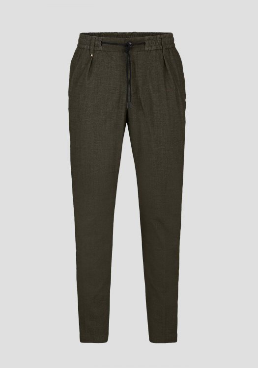 BOSS Υφασμάτινο Παντελόνι της σειράς Perin - 50501878 361 Open Green