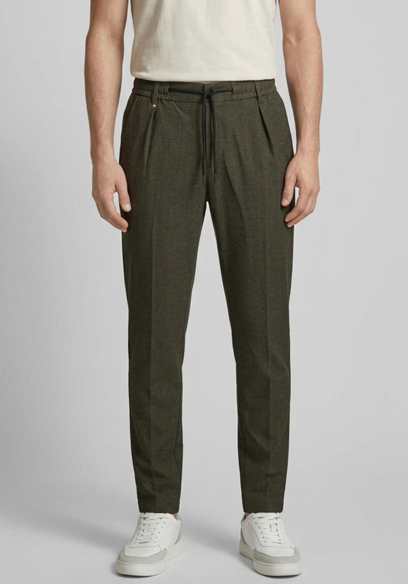 BOSS Υφασμάτινο Παντελόνι της σειράς Perin - 50501878 361 Open Green