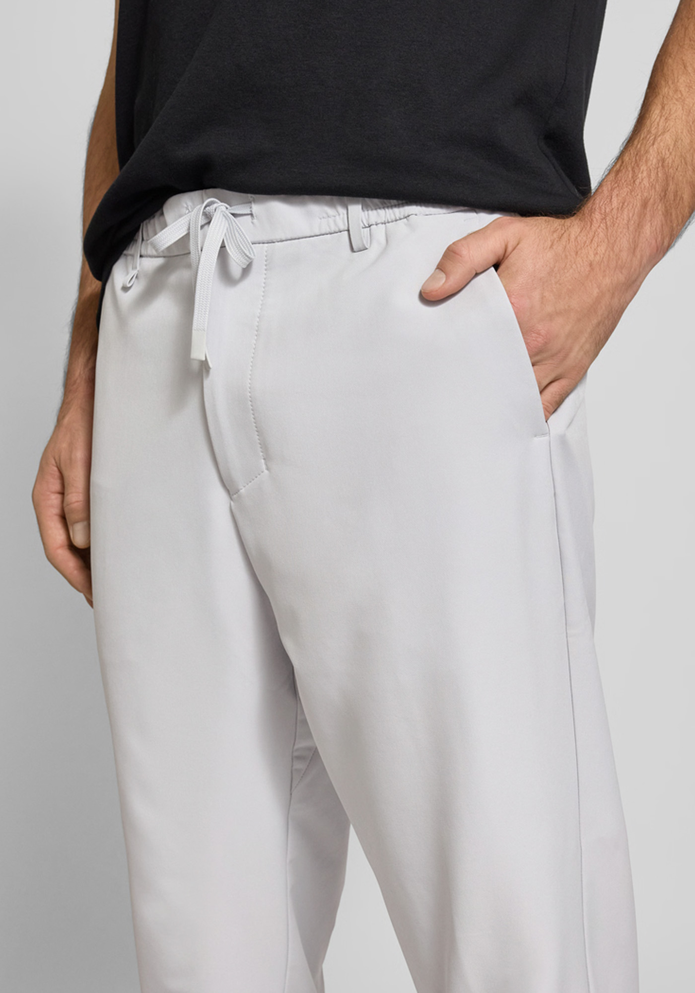 BOSS Υφασμάτινο Παντελόνι της σειράς T Convert - 50538179 054 Light Pastel Grey φωτογραφία