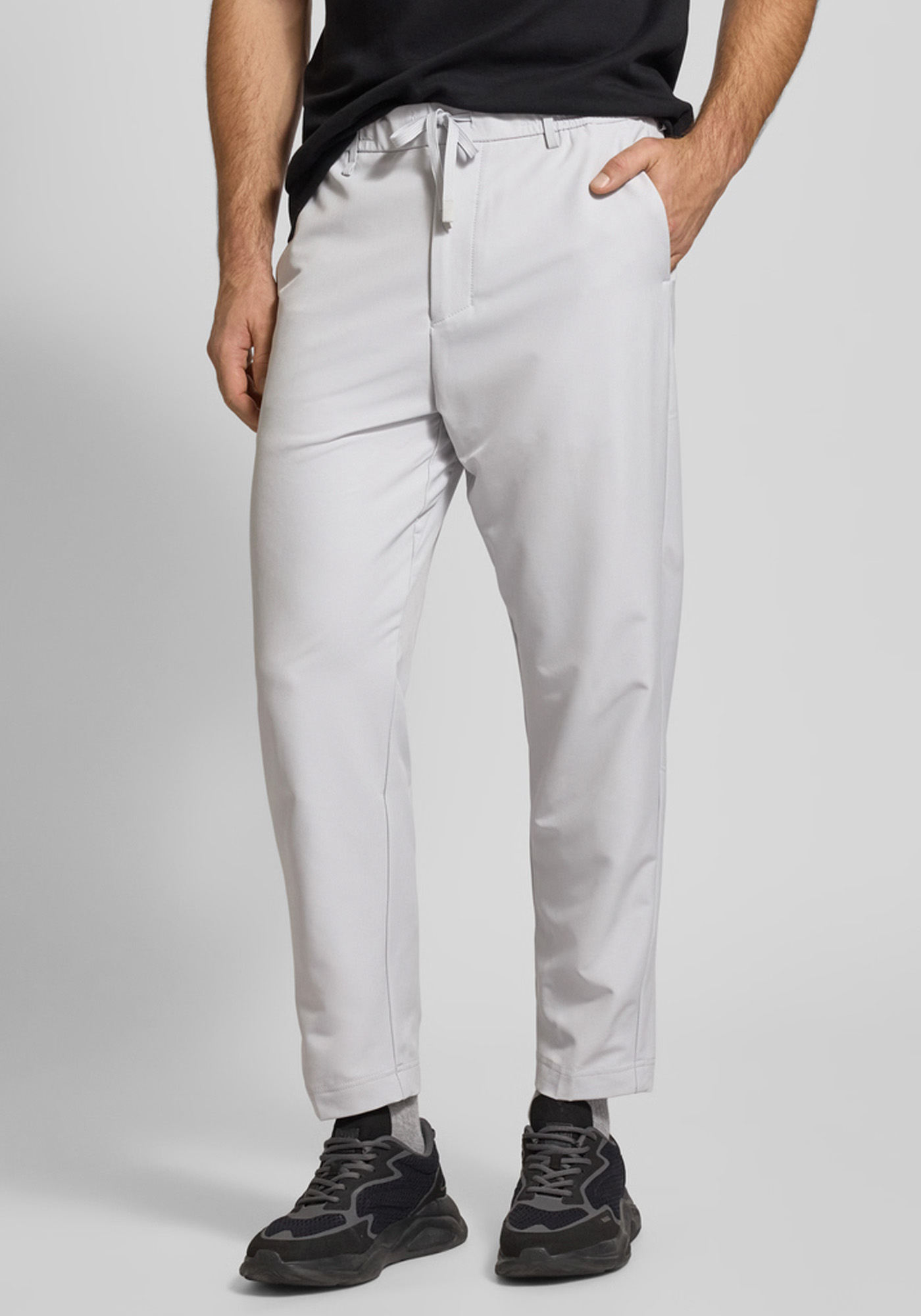 BOSS Υφασμάτινο Παντελόνι της σειράς T Convert - 50538179 054 Light Pastel Grey