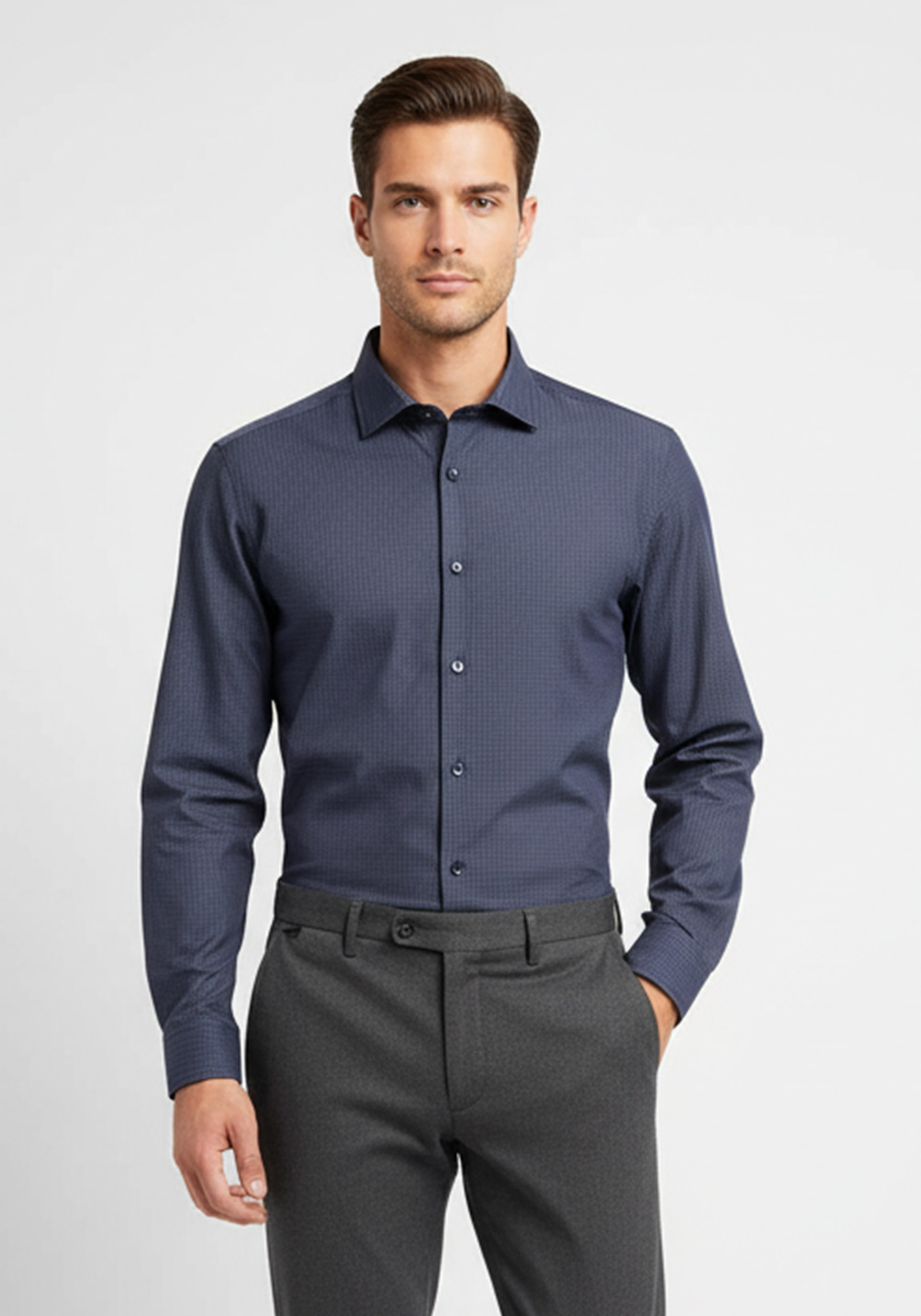 Boss BOSS Πουκάμισο της σειράς H JOE - 50545106 404 Dark Blue