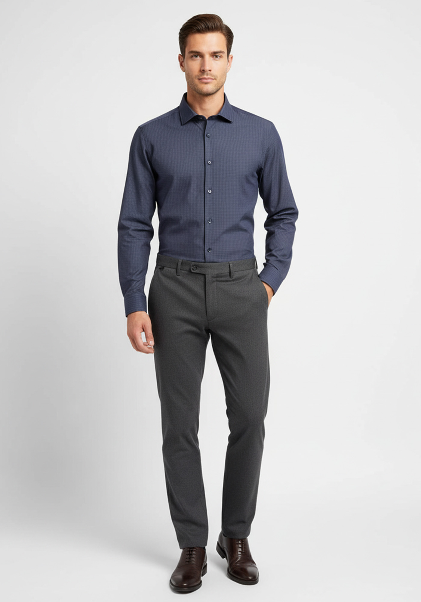 BOSS Πουκάμισο της σειράς H JOE - 50545106 404 Dark Blue