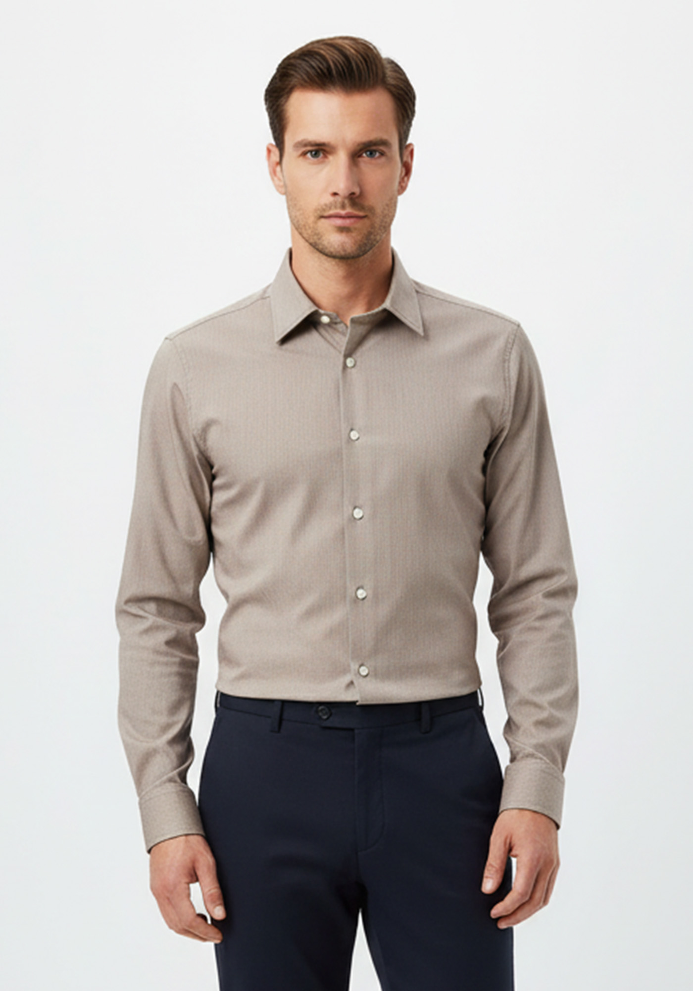 BOSS Πουκάμισο της σειράς Hank - 50503356 217 Medium Brown