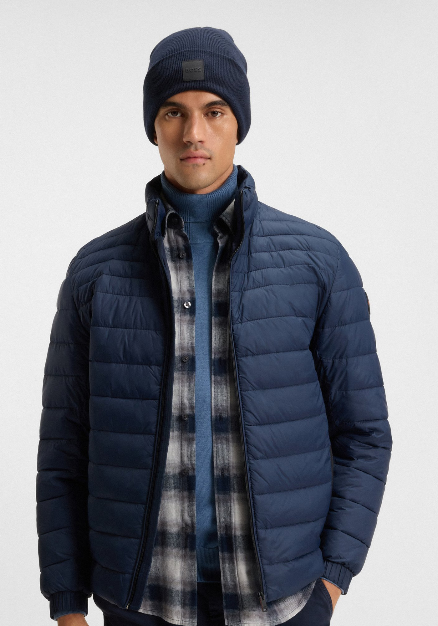 BOSS Σκούφος της σειράς Fantastico - 50529442 404 Dark Blue φωτογραφία