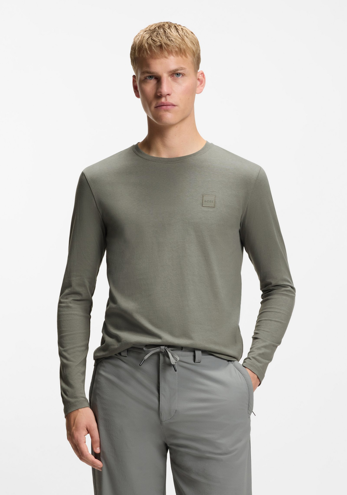 Boss BOSS Μπλούζα της σειράς Tacks - 50512111 076 Open Grey