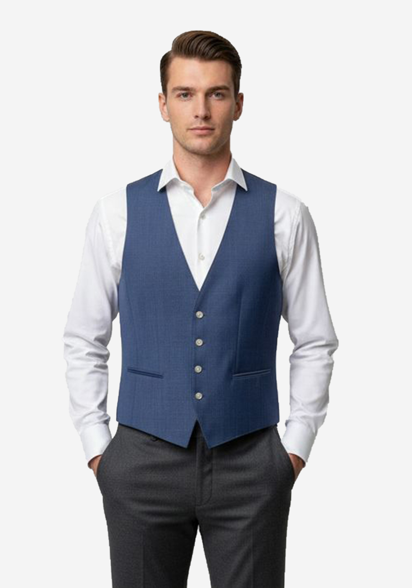 BOSS Γιλέκο H Huge - 50469160 466 Light Blue