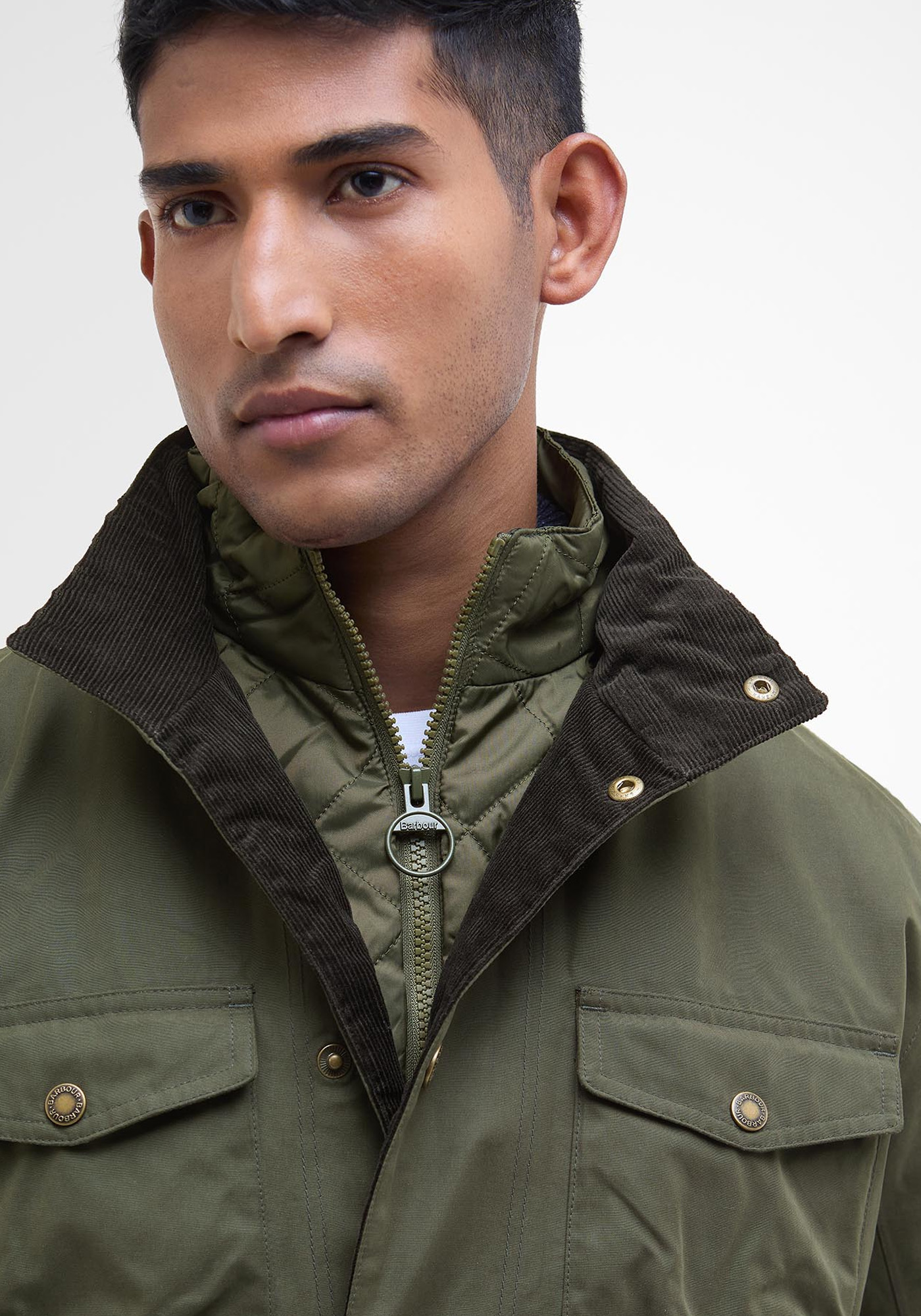 Barbour Jacket της σειράς Ogston - MWB1086 BROL91 Olive φωτογραφία