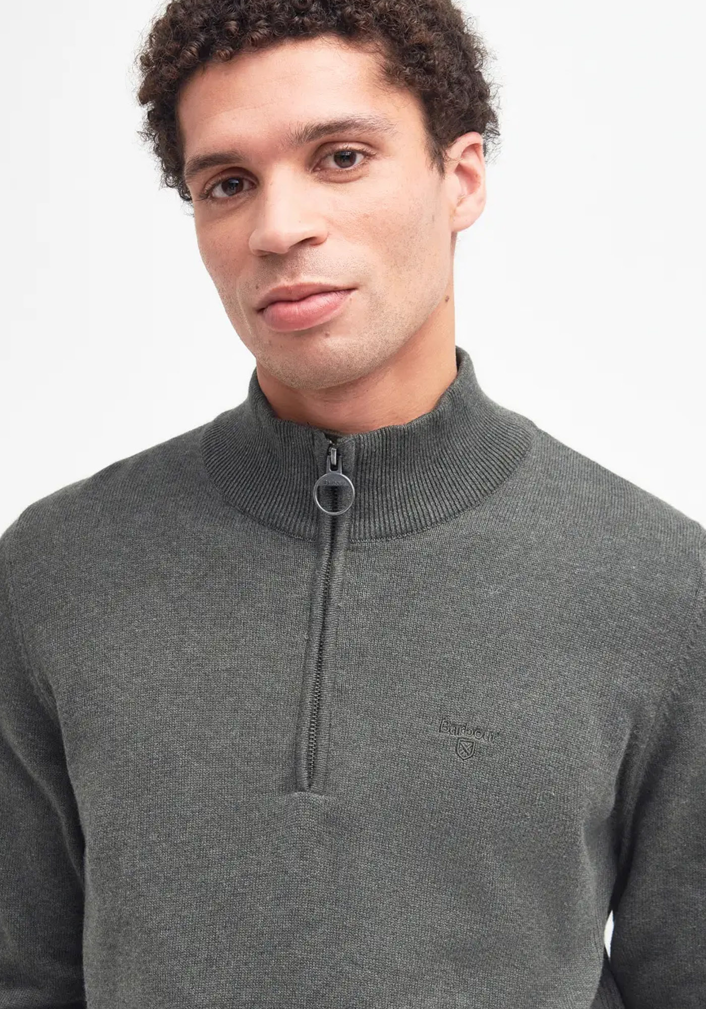 Barbour Pullover της σειράς Half Zip - MKN1074 BROL91 Olive Marl