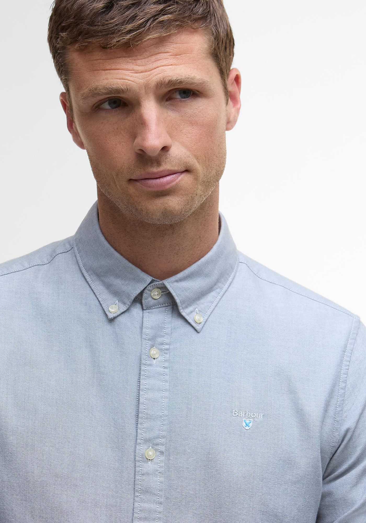 Barbour Πουκάμισο της σειράς Oxford - MSH5301 BRBU43 Bluestone