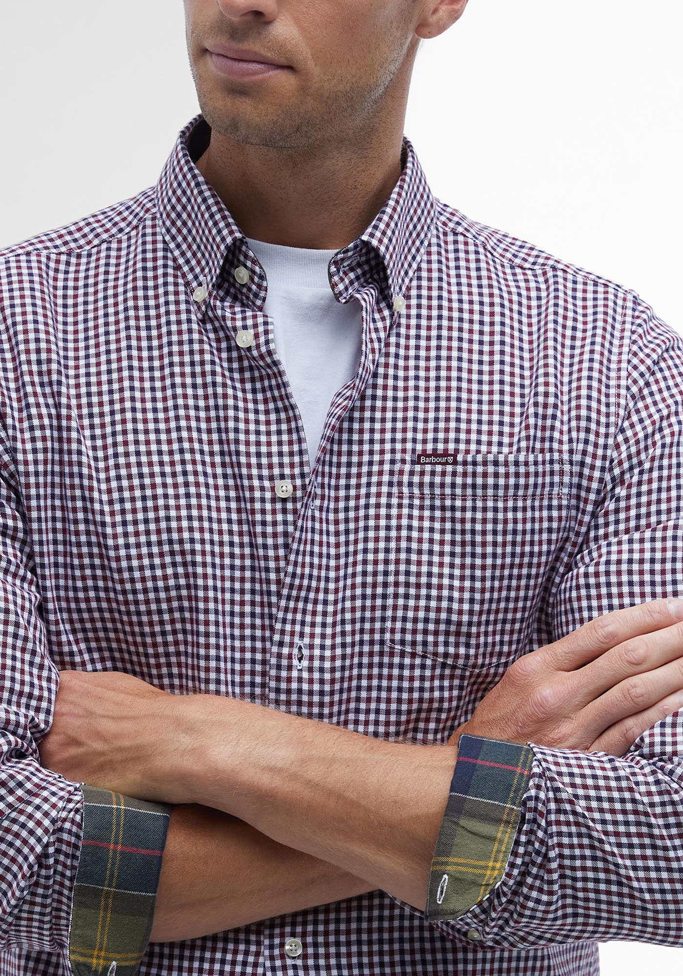 Barbour Πουκάμισο της σειράς Padshaw - MSH5027 BRRE33 Rich Red φωτογραφία