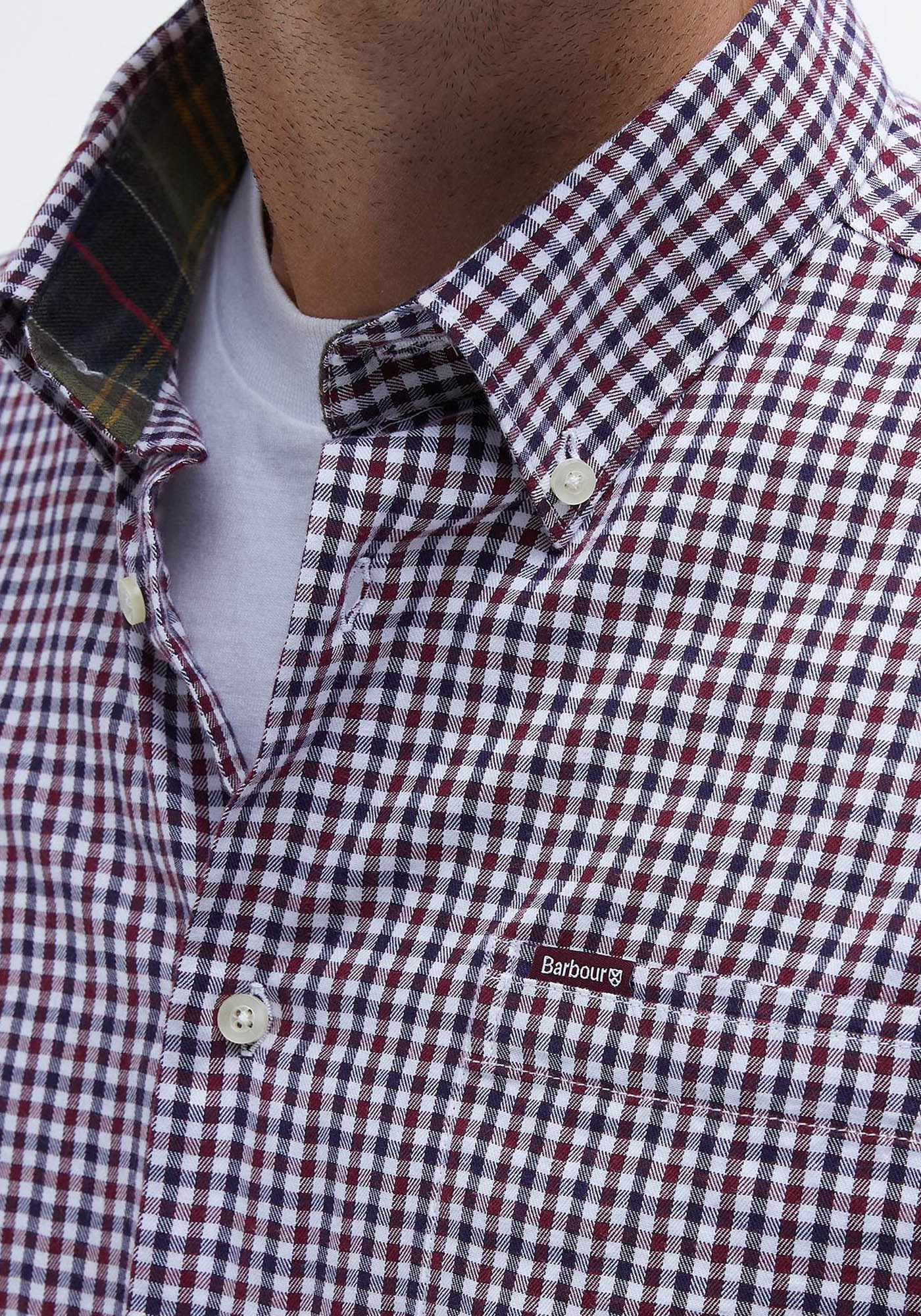 Barbour Πουκάμισο της σειράς Padshaw - MSH5027 BRRE33 Rich Red φωτογραφία