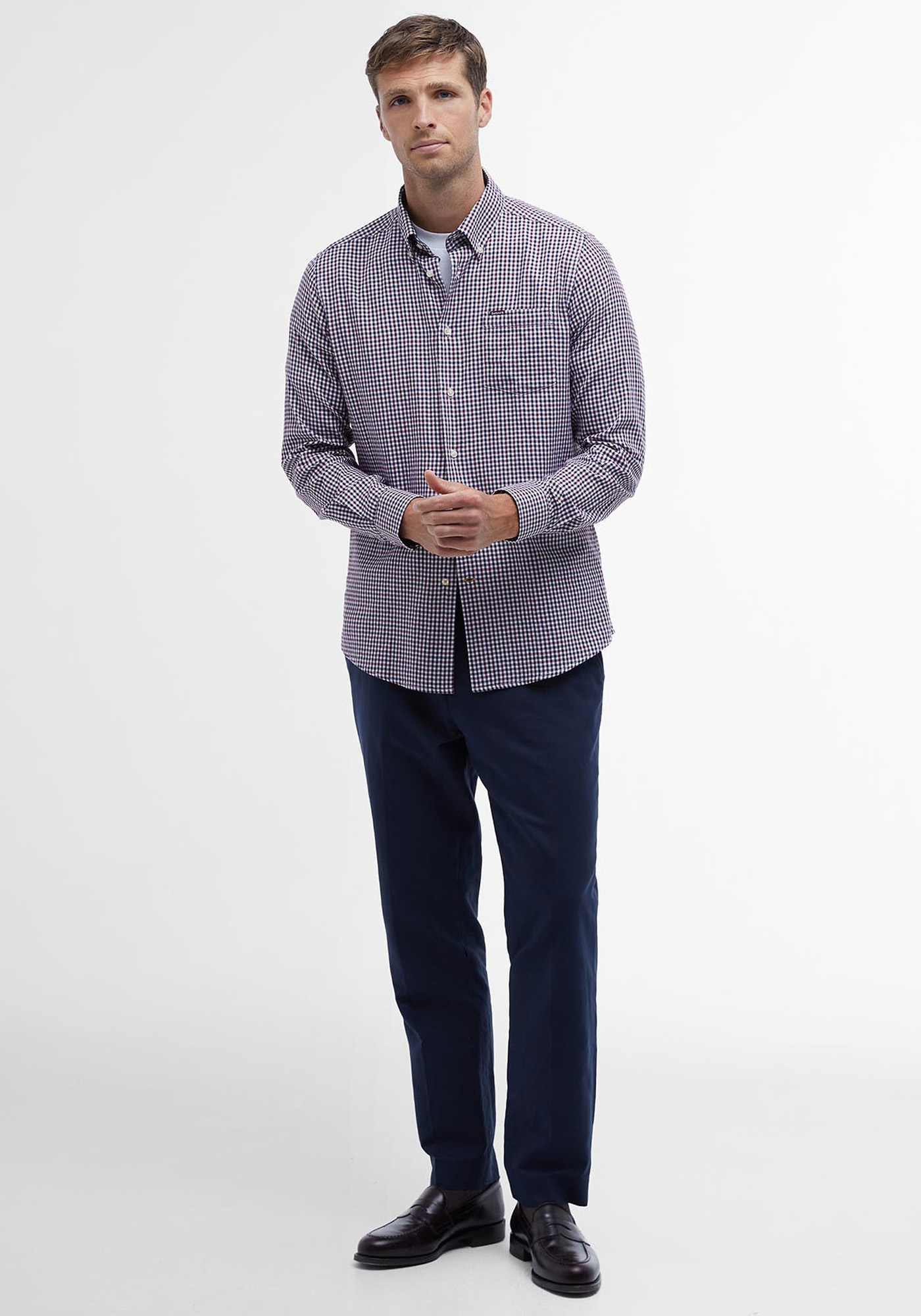 Barbour Πουκάμισο της σειράς Padshaw - MSH5027 BRRE33 Rich Red φωτογραφία