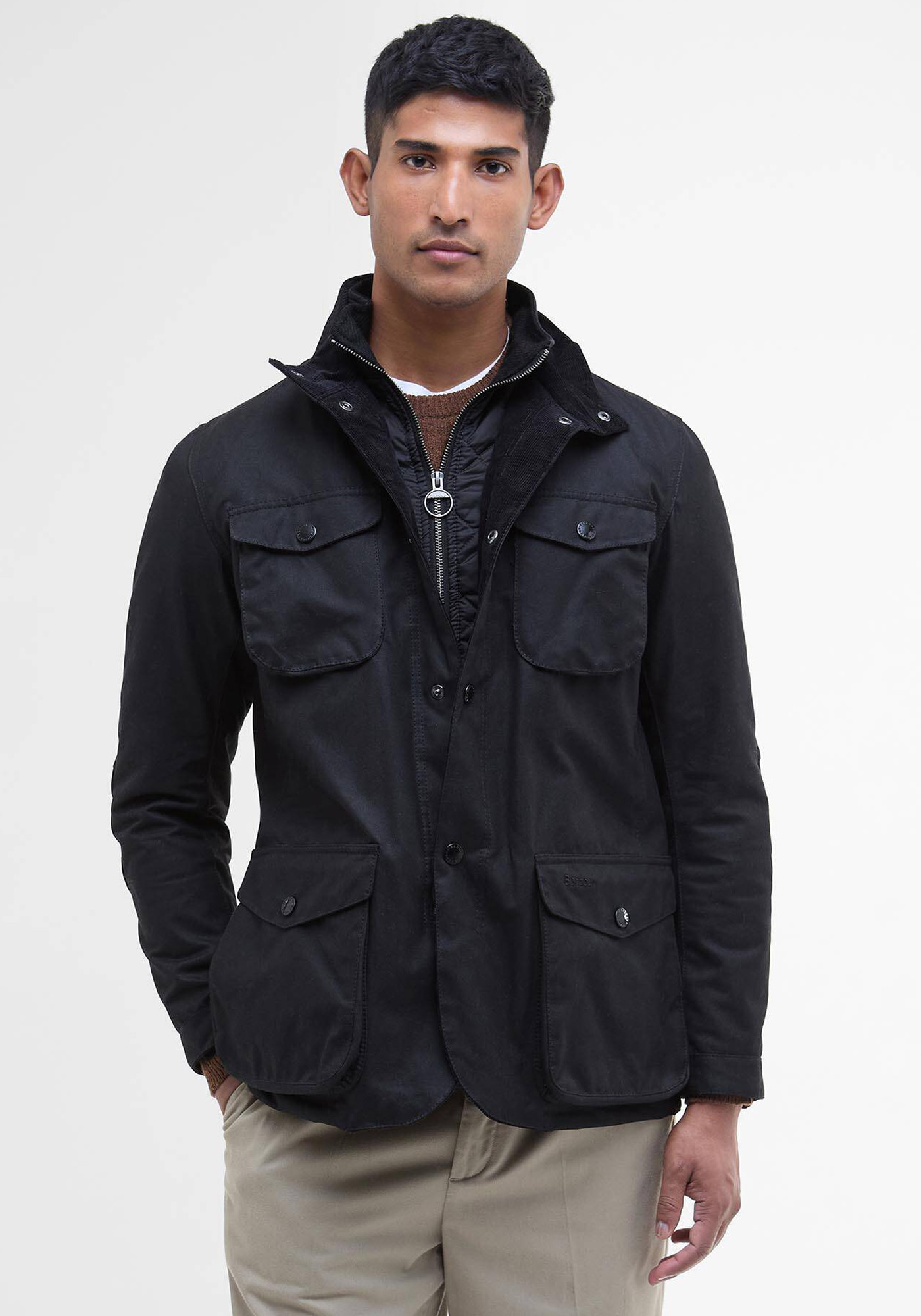 Barbour Barbour Κερωμένο Jacket της σειράς Ogston - MWX0700 BRBK11 Black